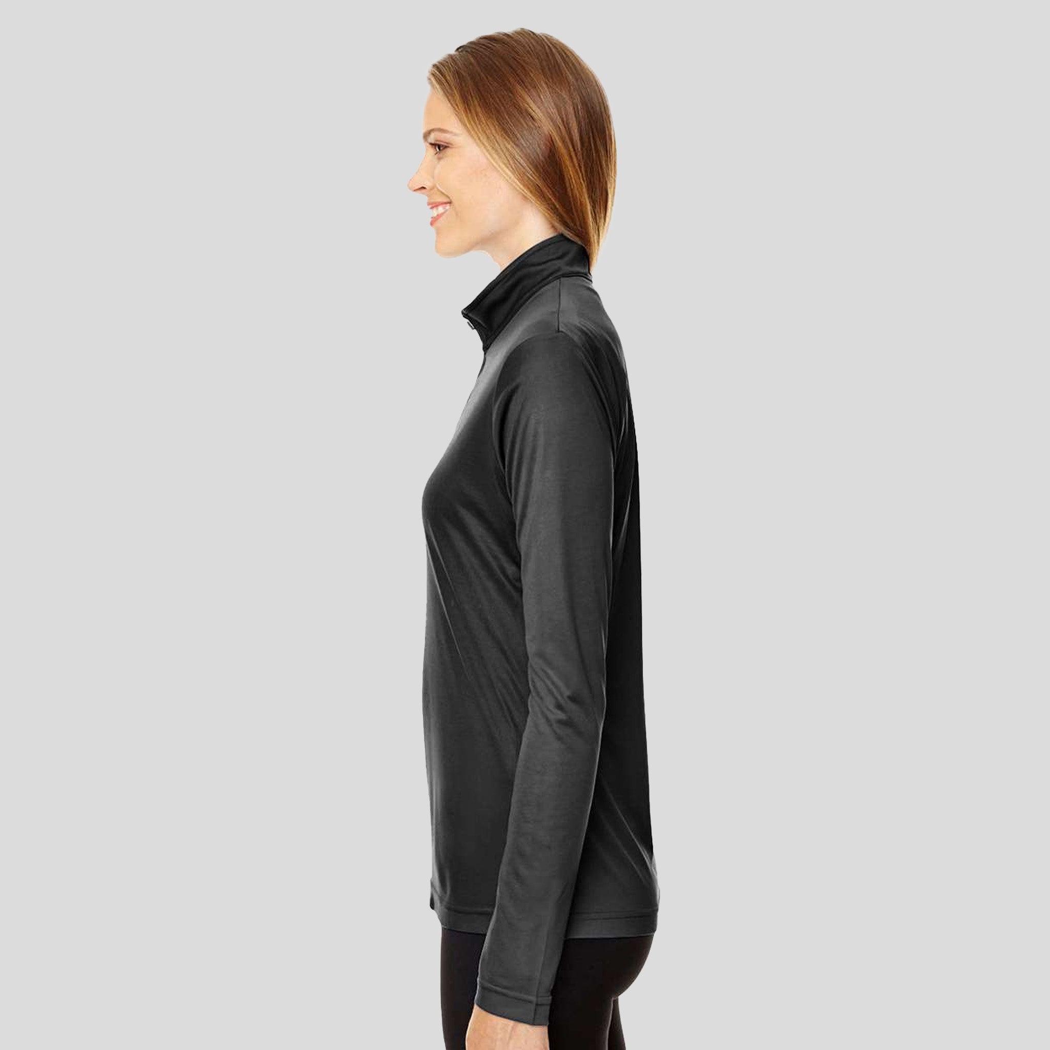 Women's Zone Performance Quarter-Zip Pullover | Black