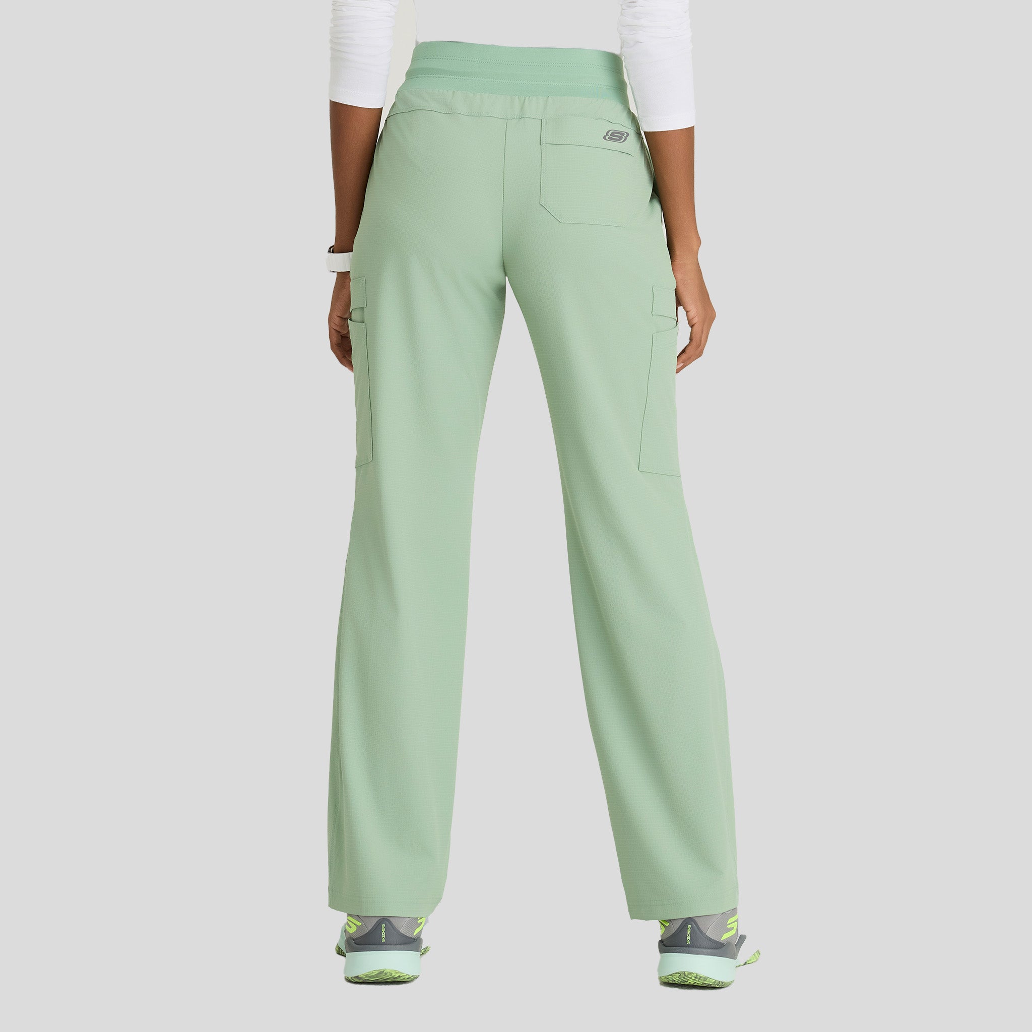 Explore 5-Pocket Knit Waistband Fit & Flare Pant | Field Green