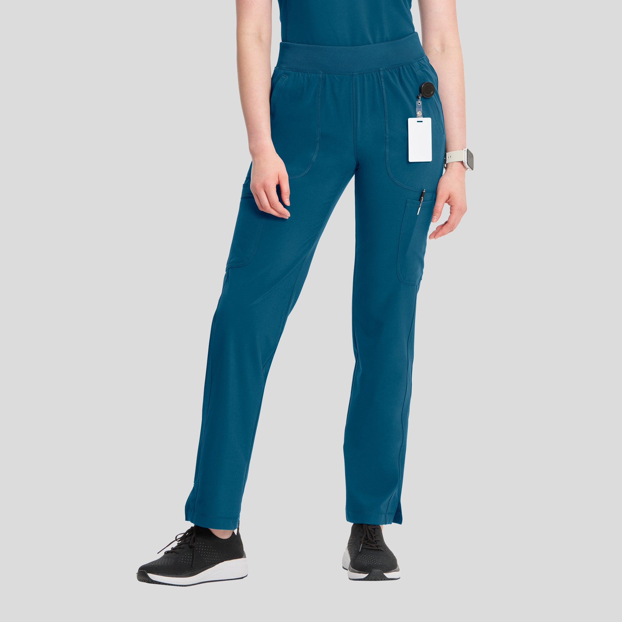 Inifnity Mid Rise Tapered Leg Pull-On Scrub Pant | Caribbean