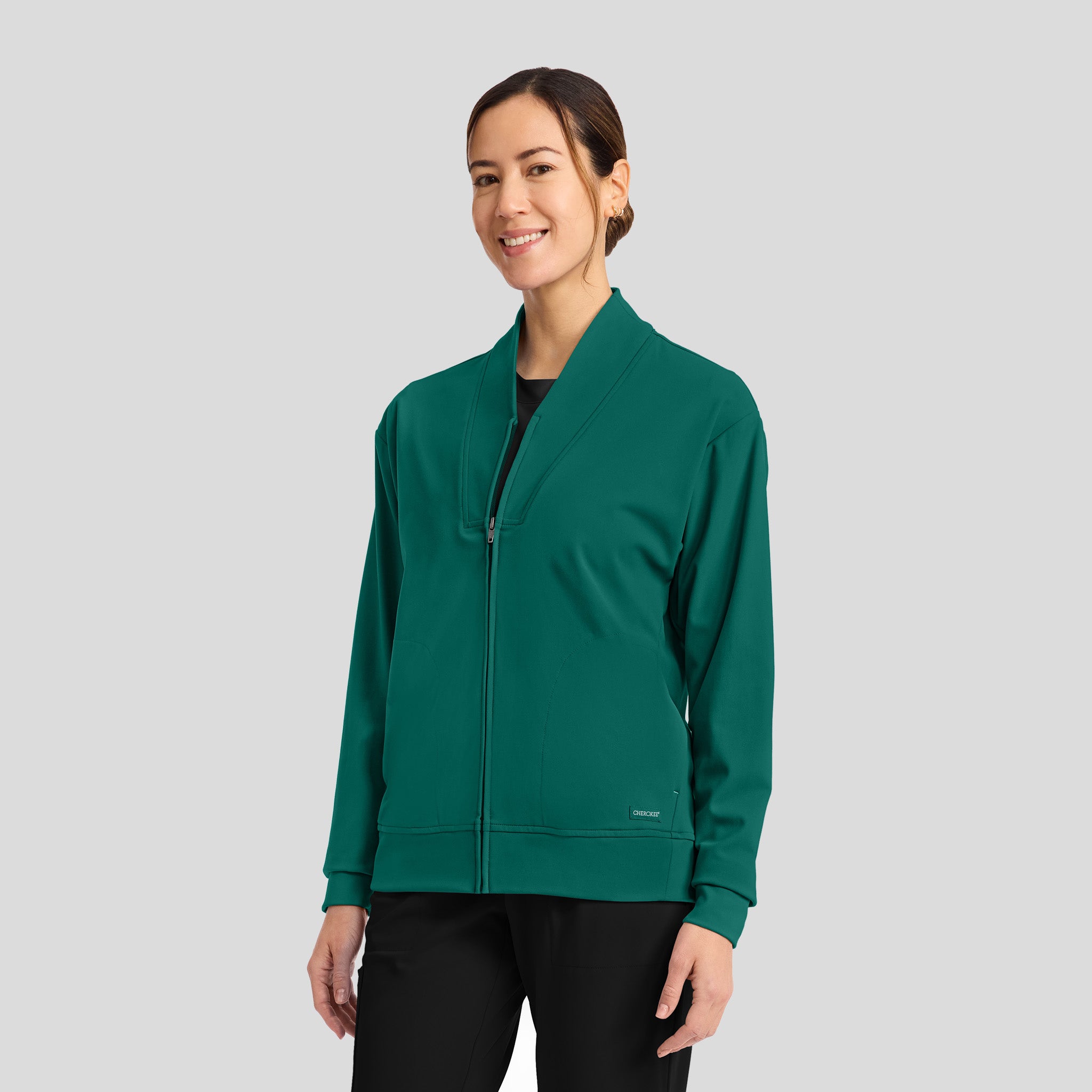 Achieve Warm-Up Scrub Jacket | Hunter