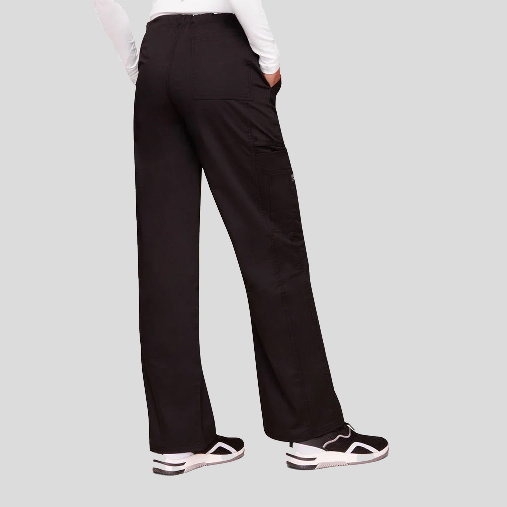 Unisex Drawstring Cargo Pant | Black