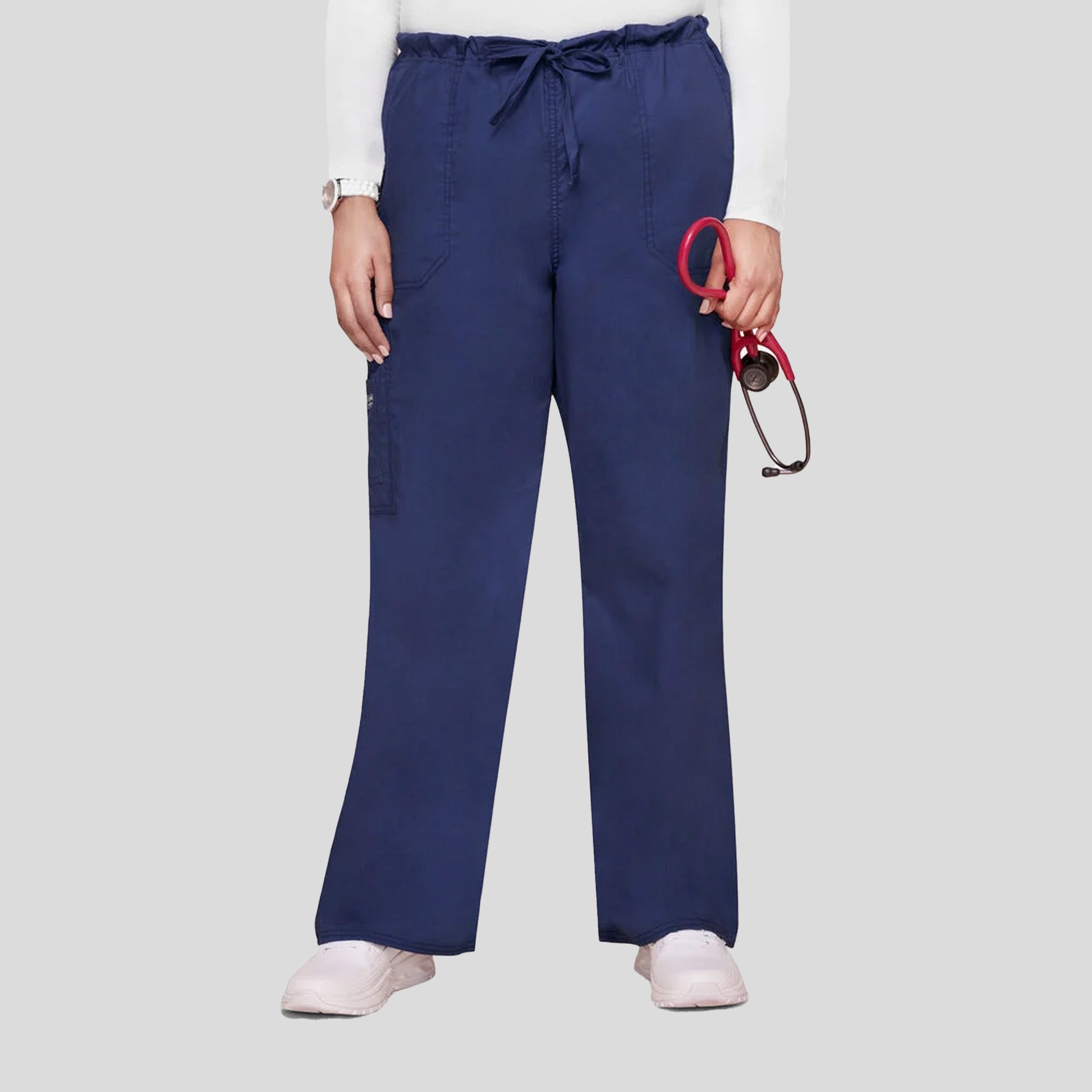 Unisex Drawstring Cargo Pant | Navy