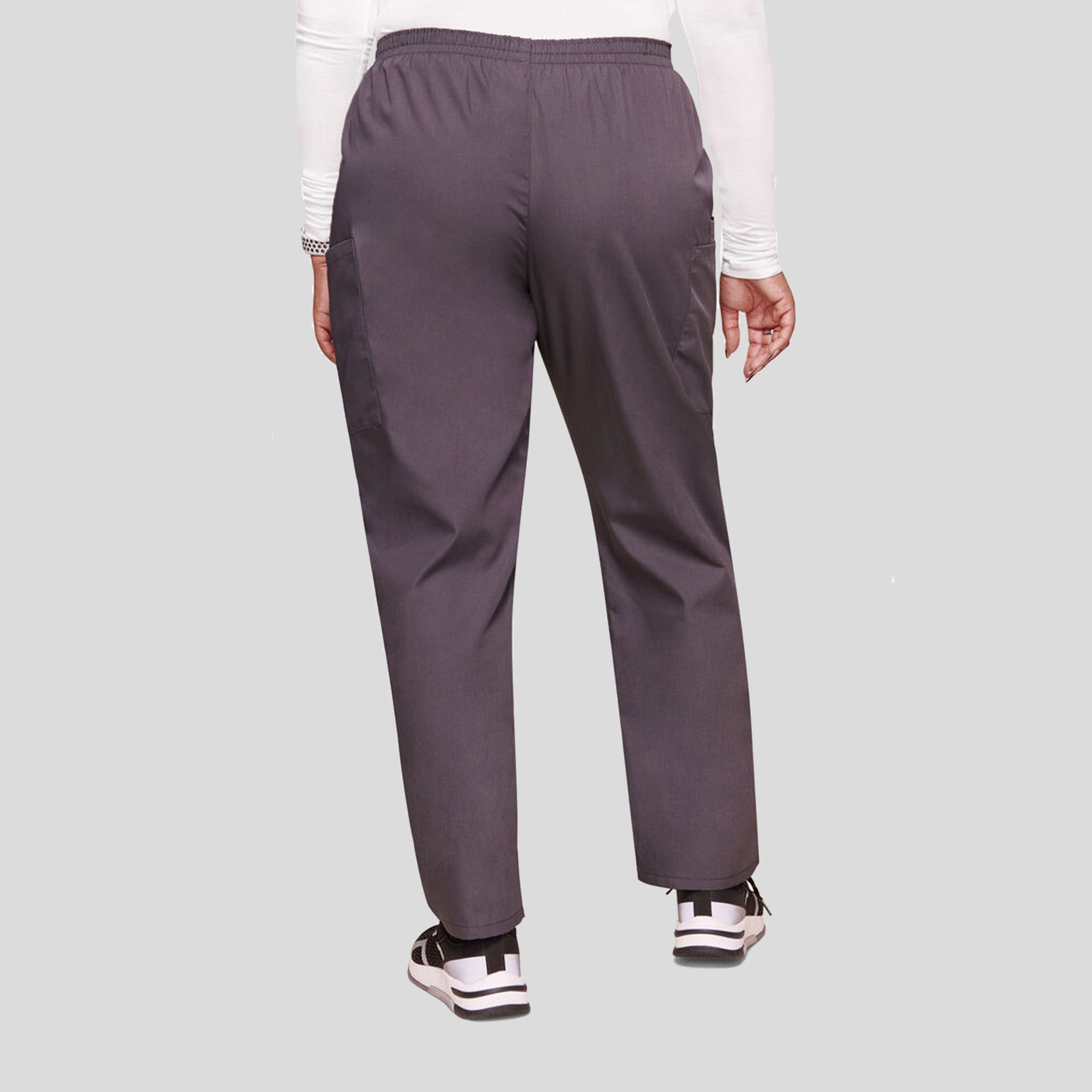Elastic Waist Utility Scrub Pant | Pewter