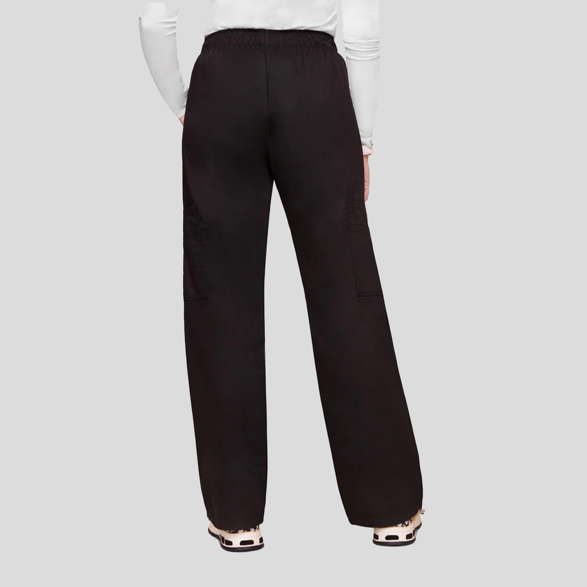 Elastic Waist Scrub Pant | Black