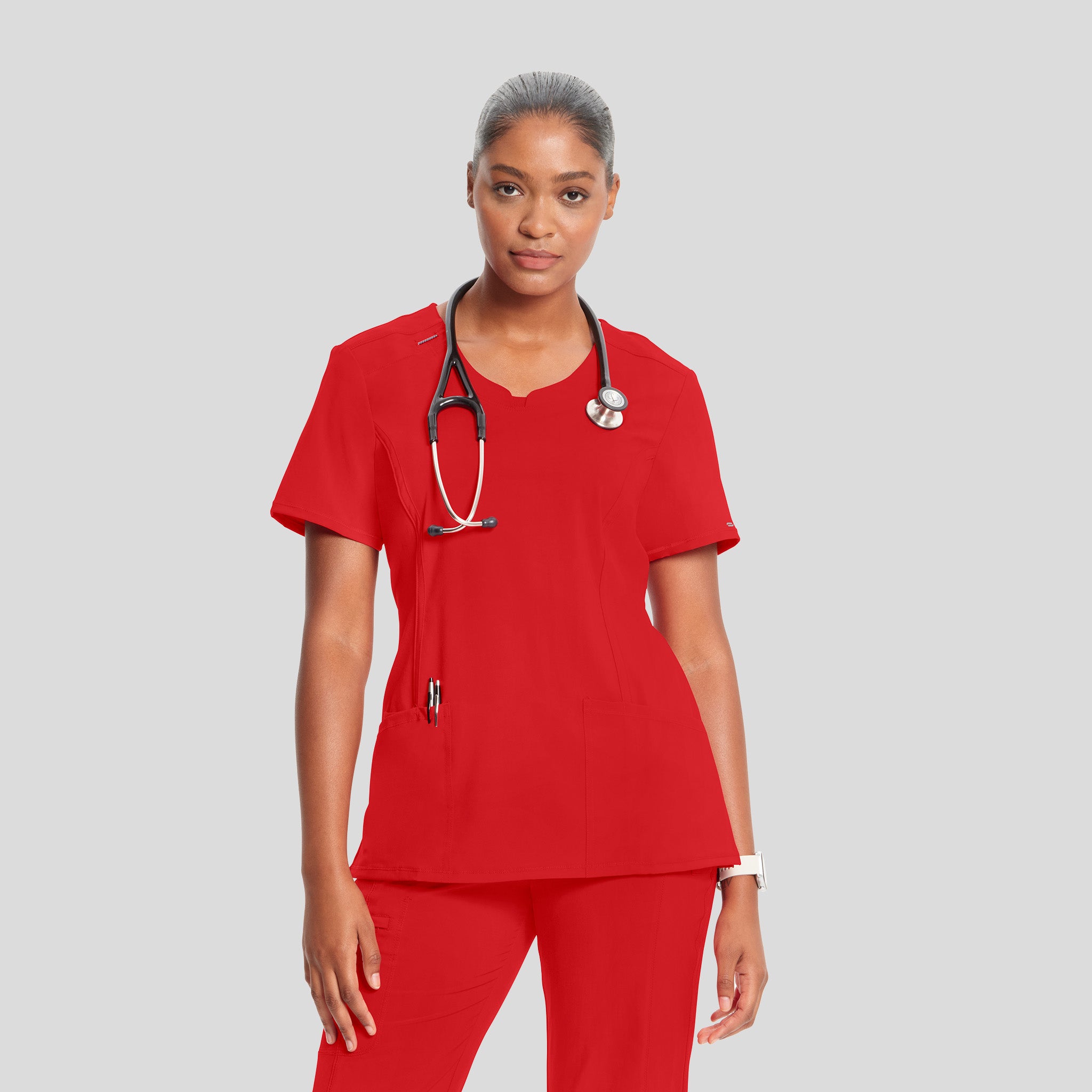 Women's Round Neck Top | Red