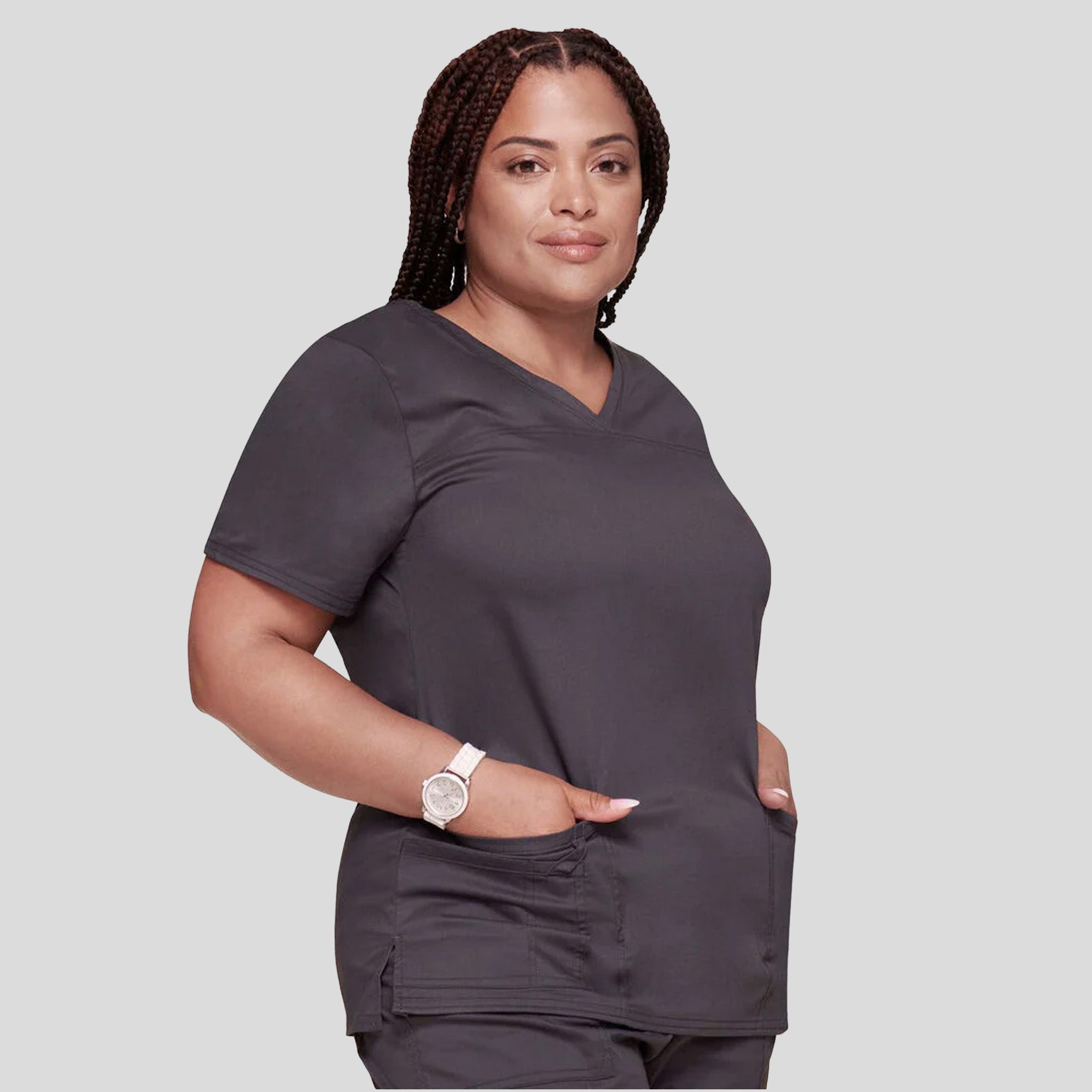 Women's V-Neck | Pewter