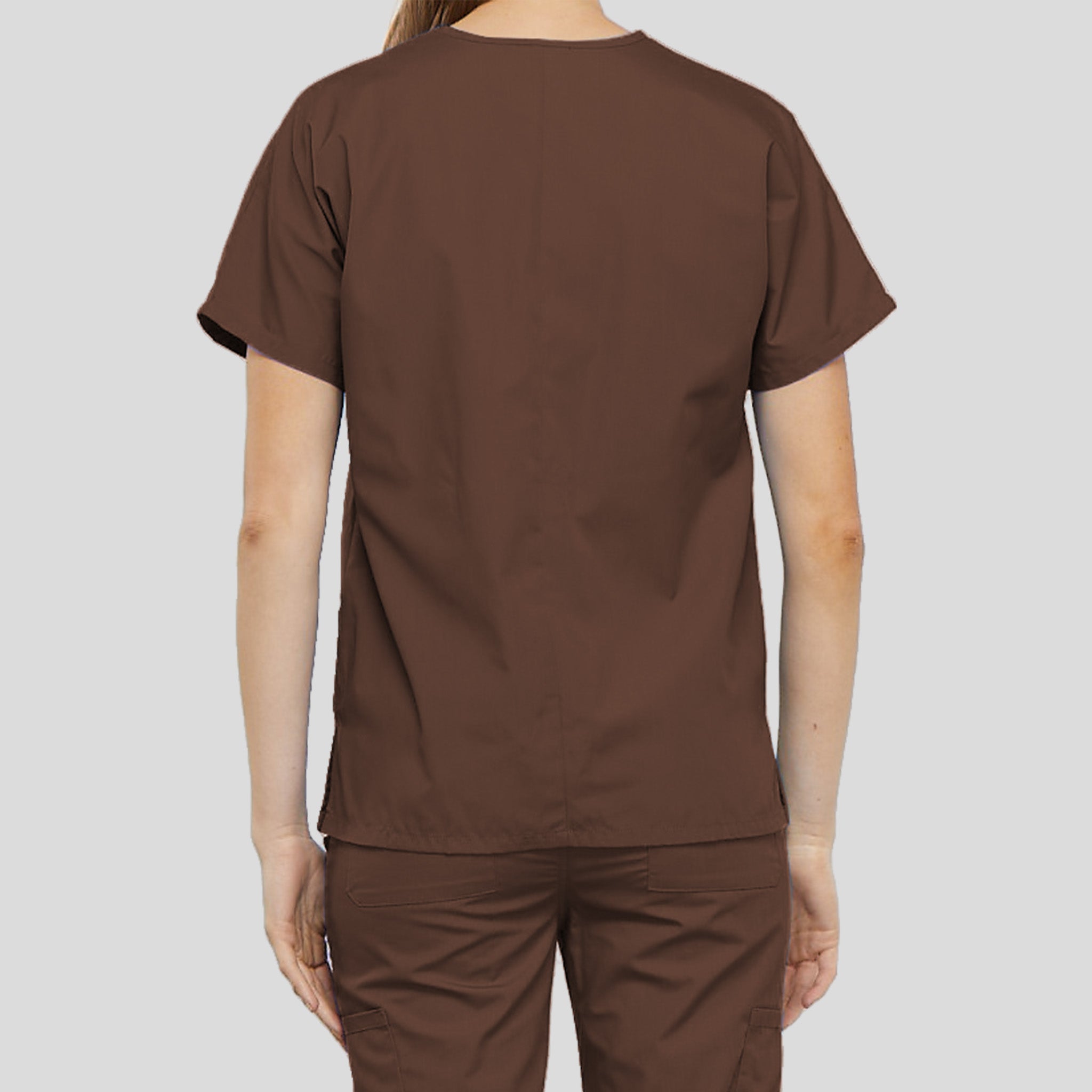 Women's V-Neck 2 Pocket | Chocolate