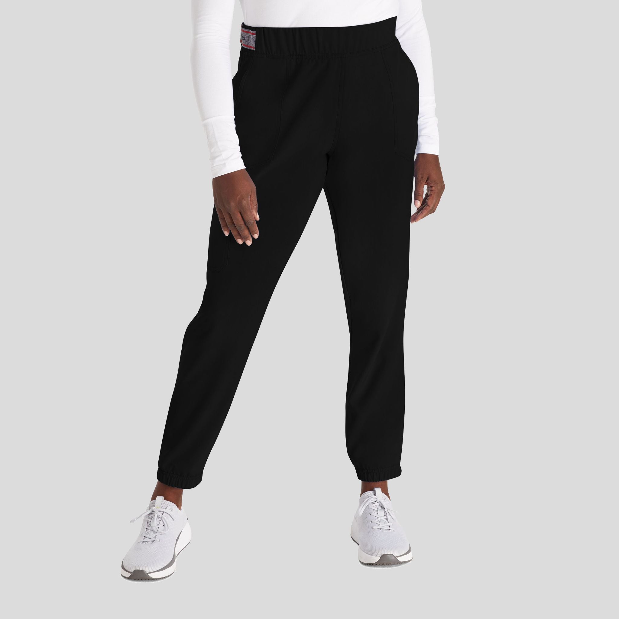 Women's Mid Rise Jogger Scrub Pant | Black