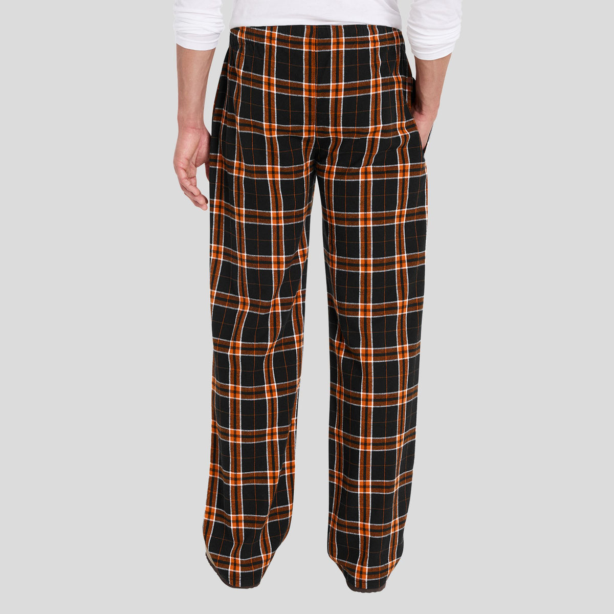Flannel Pocket Pant | Black/Orange