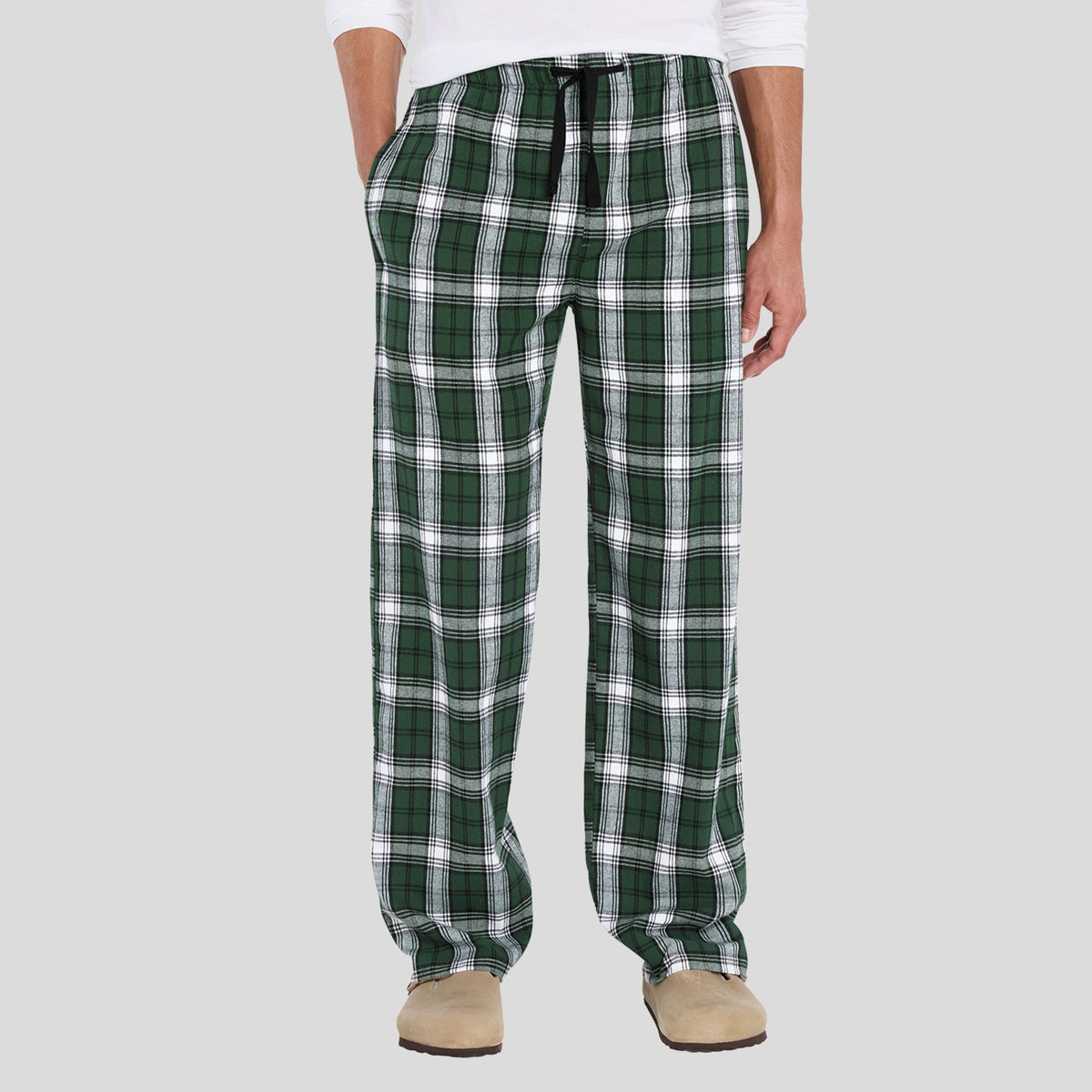 Flannel Pocket Pant | Dark Green Tartan Plaid
