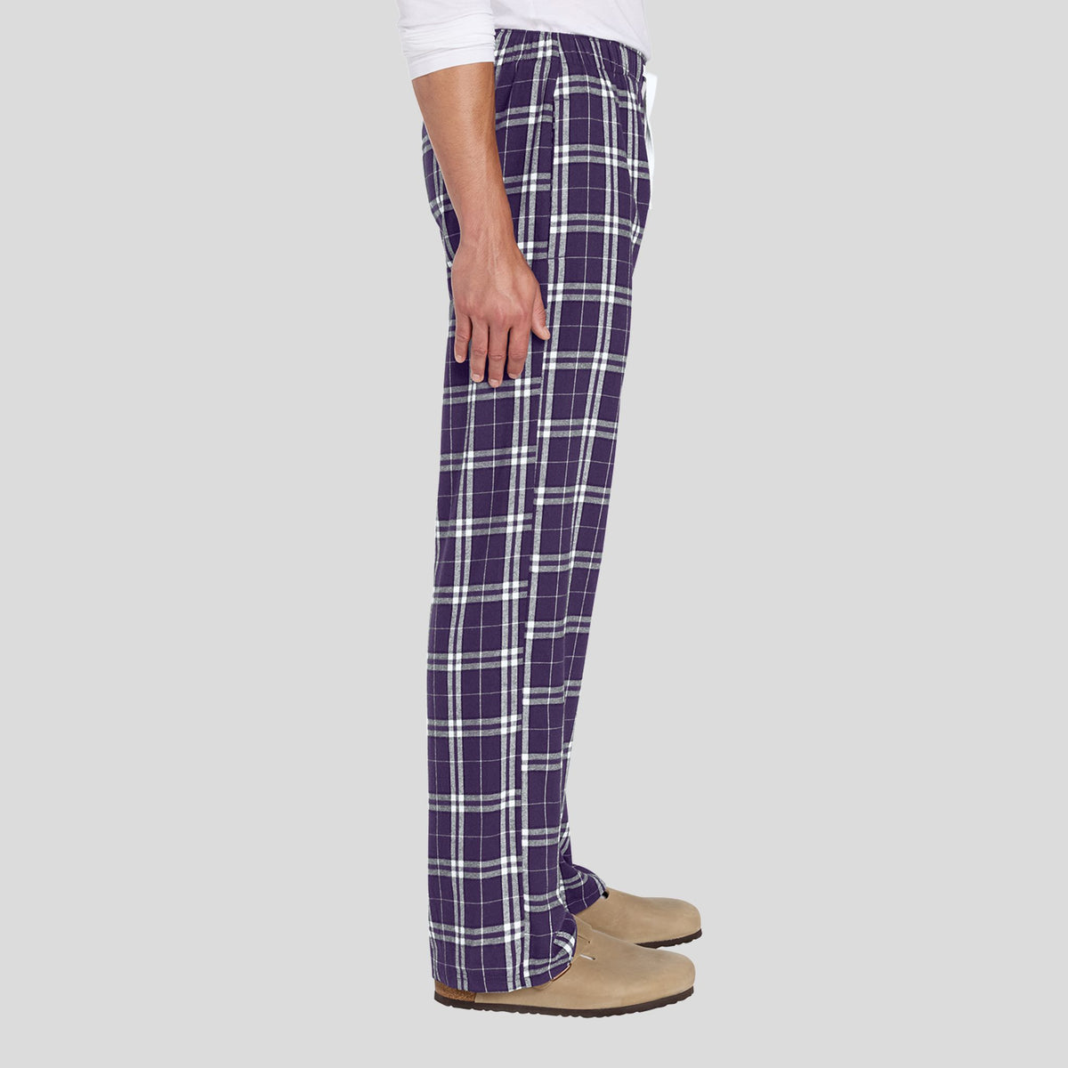 Flannel Pocket Pant | Purple/ White