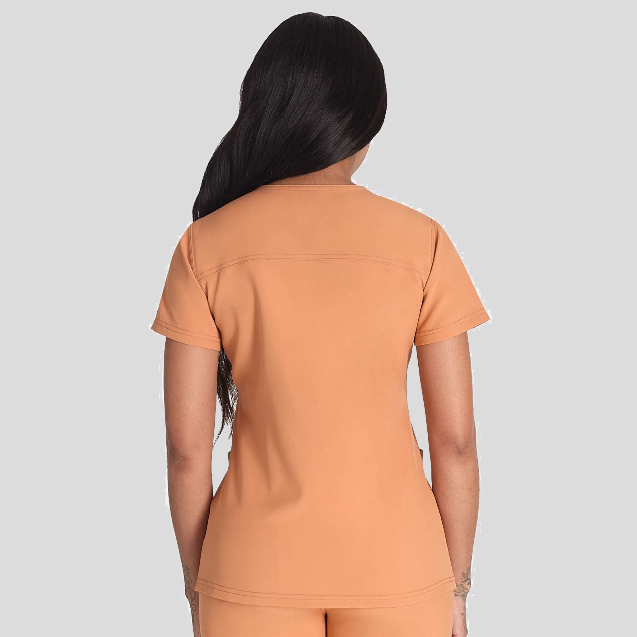 Women's V-Neck Scrub Top | Ginger Glow