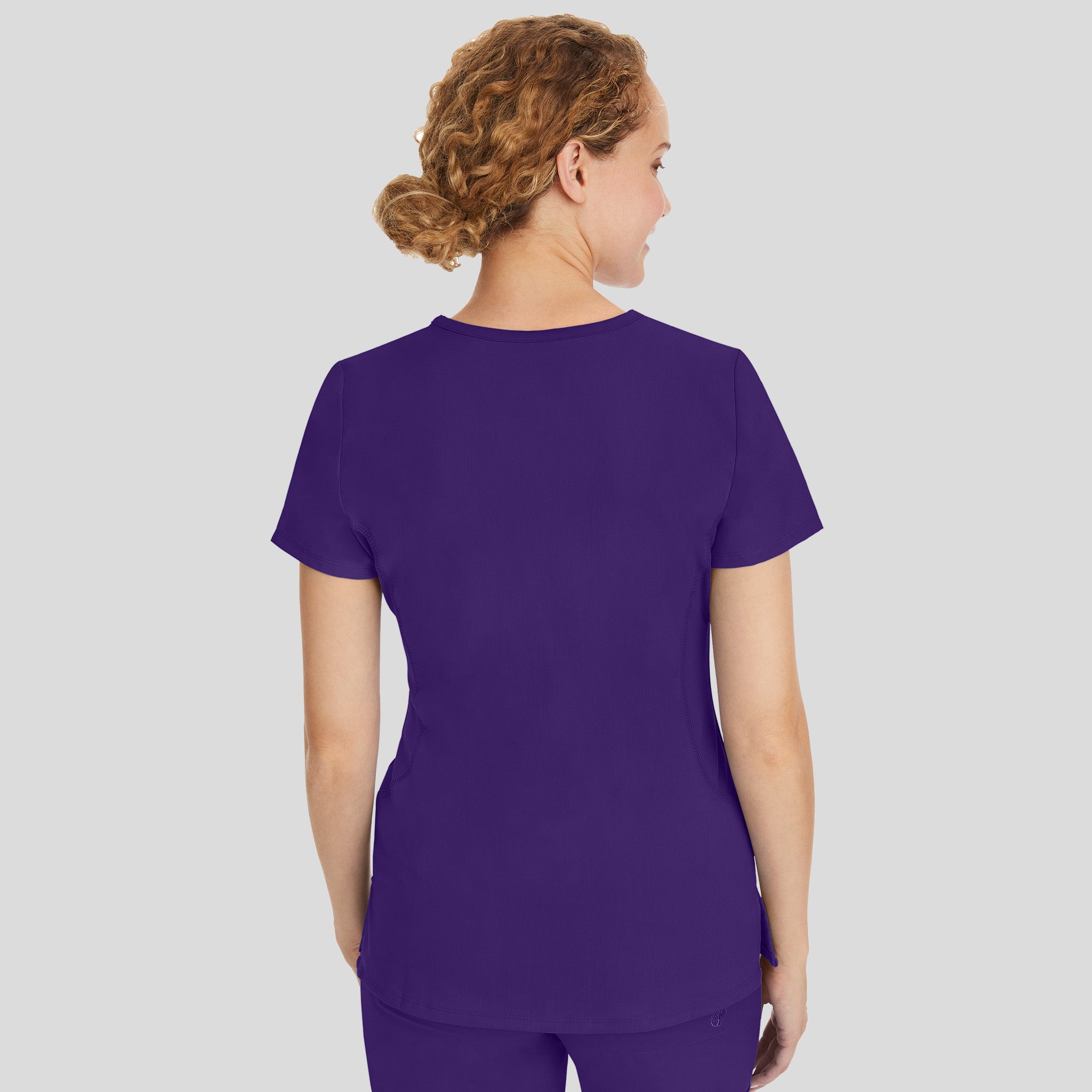 Juliet V-Neck Yoga Scrub Top | Grape