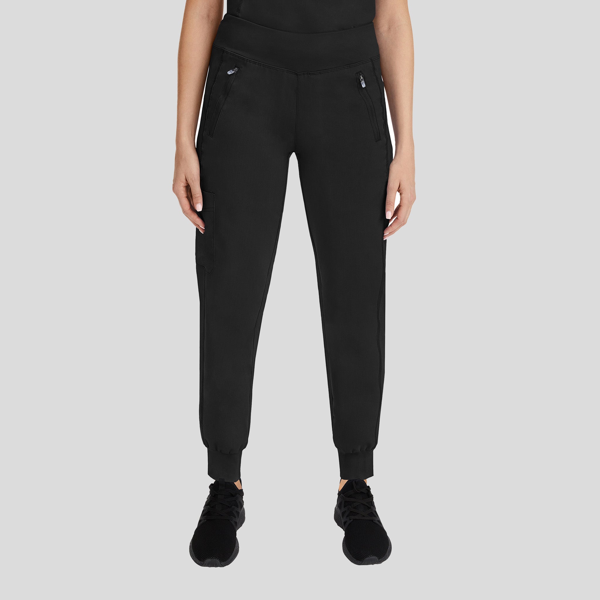 Tara Yoga Jogger Scrub Pant | Black
