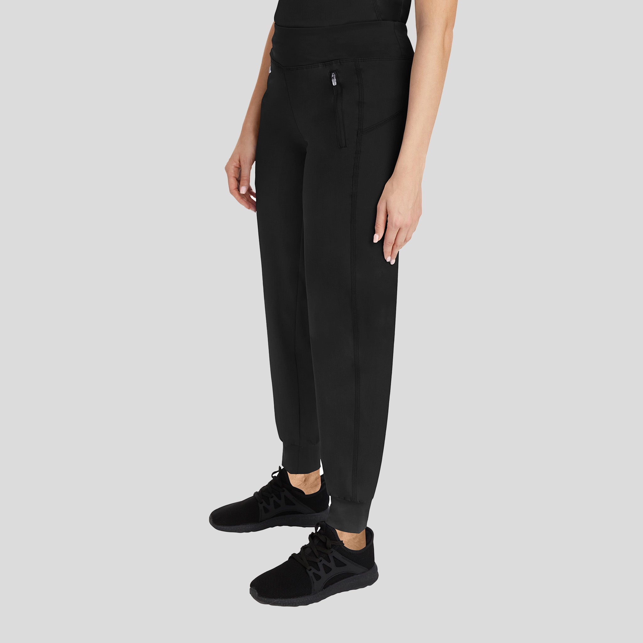 Tara Yoga Jogger Scrub Pant | Black