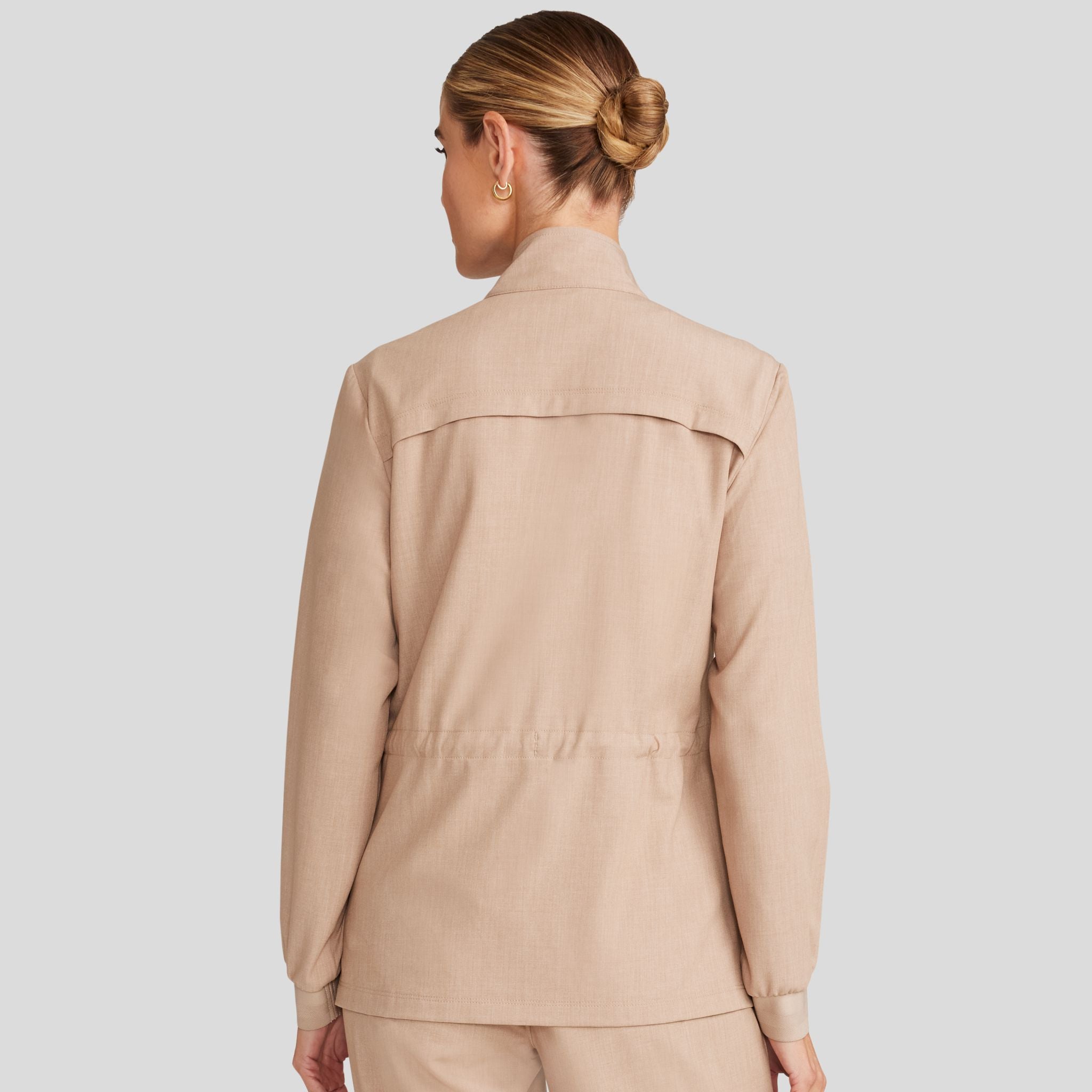 Women's Brooks Utility Scrub Jacket | Desert Taupe