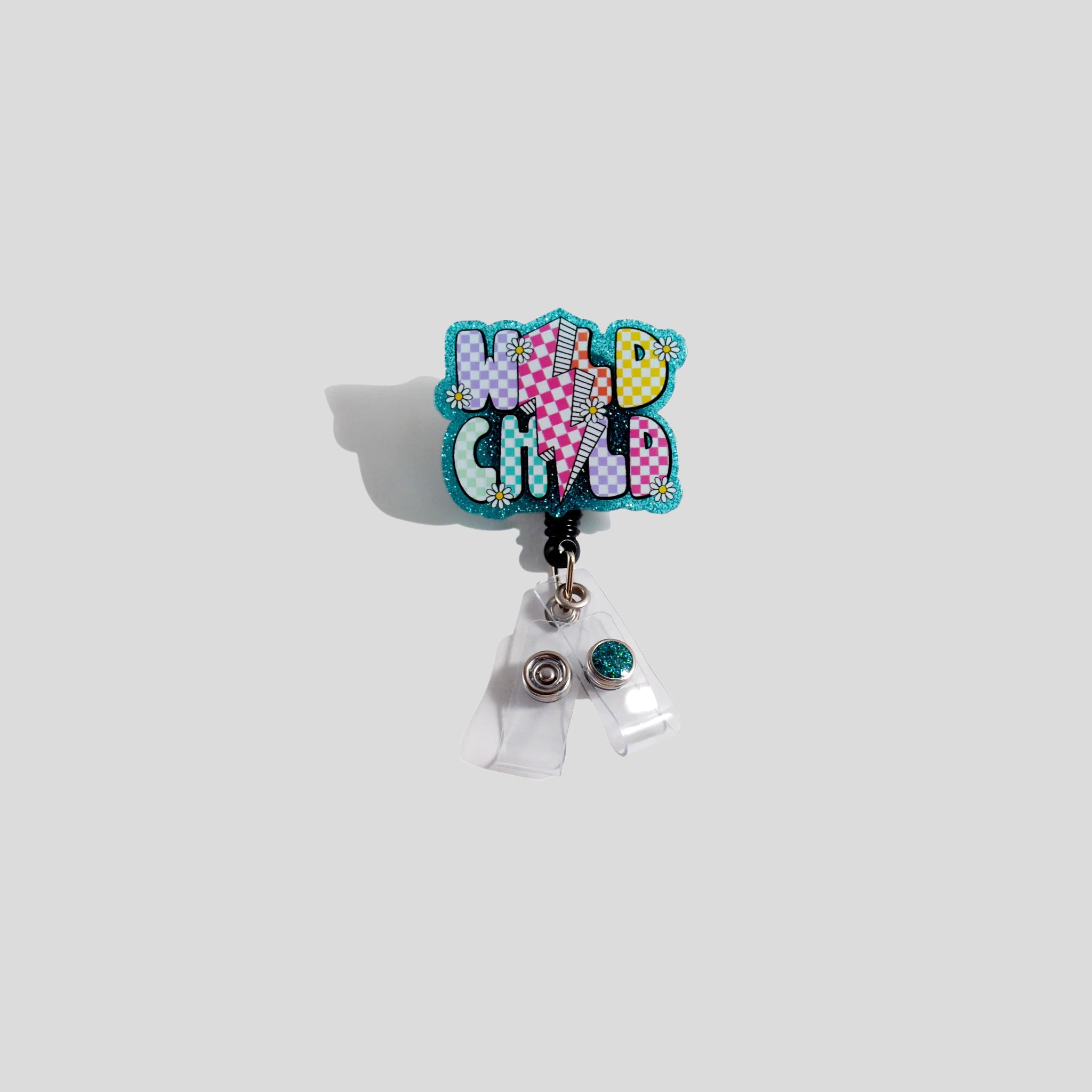 Wild Child Acrylic Badge Holder