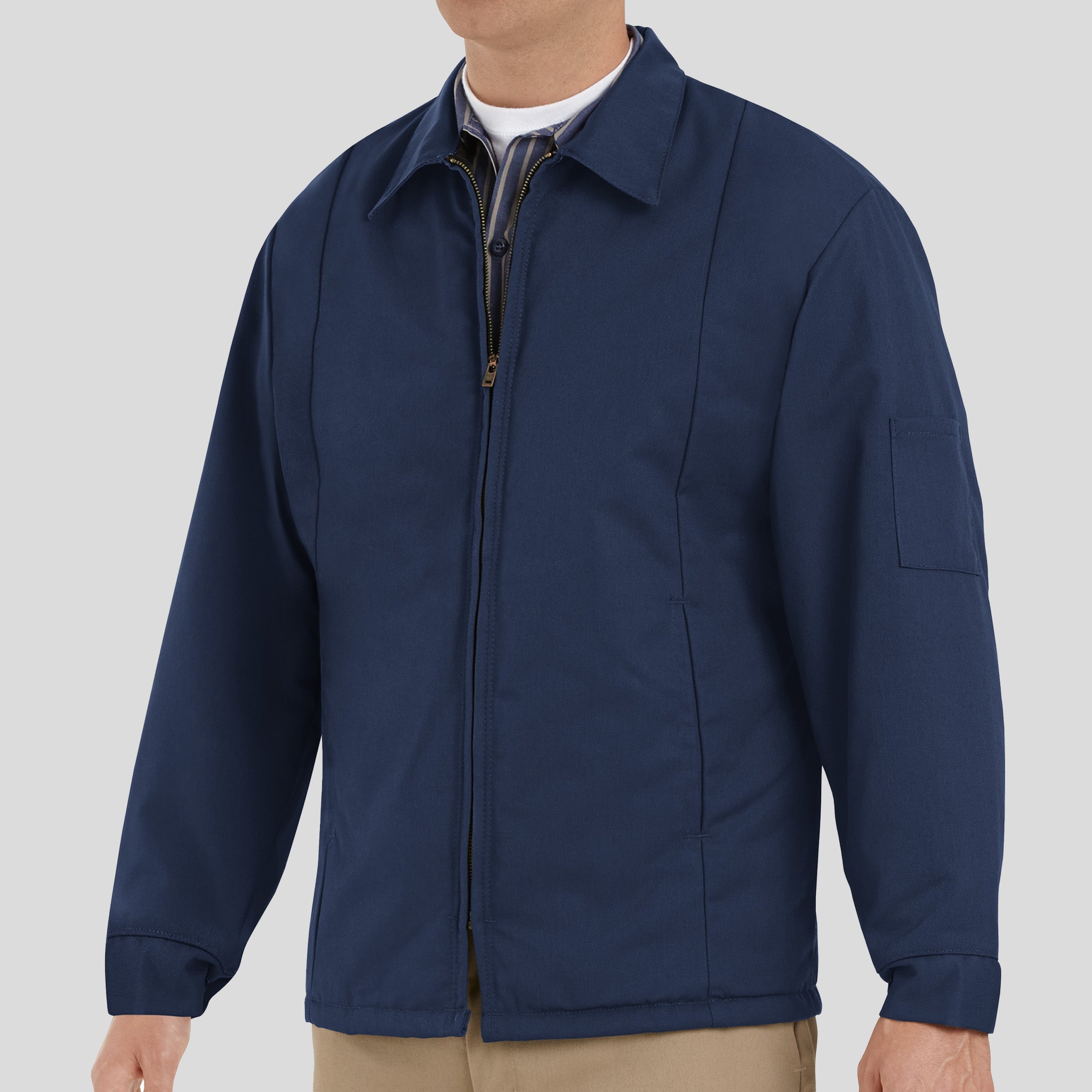 Perma-Lined Panel Jacket | Navy