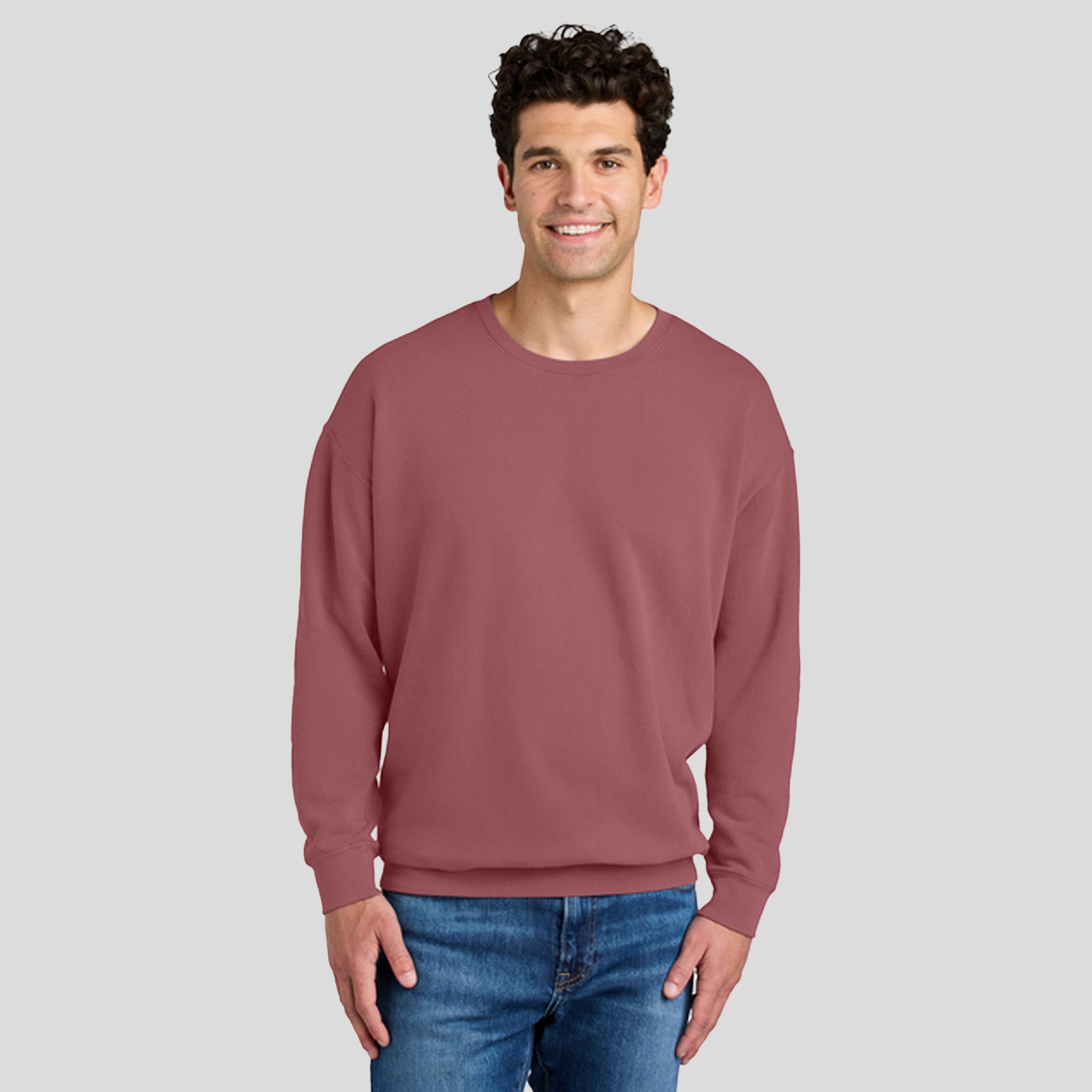 Lightweight Crewneck Sweatshirt | Crimson