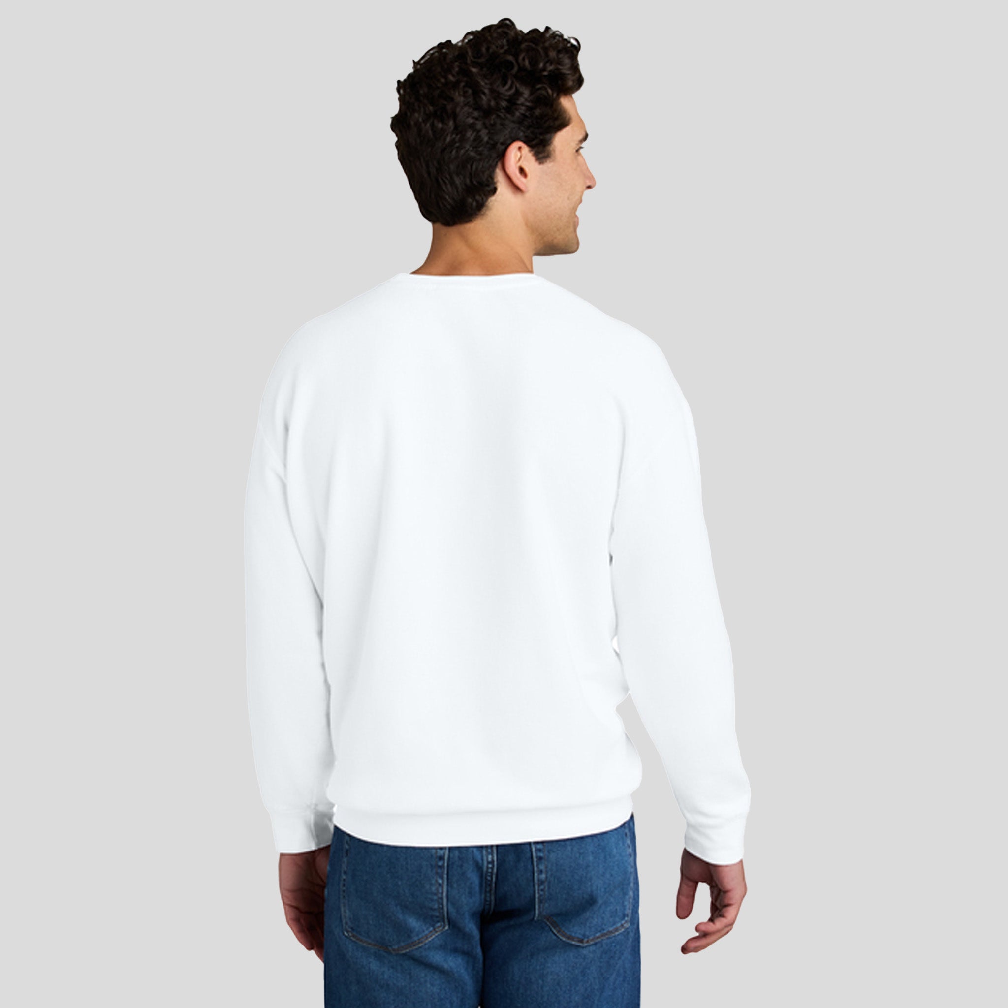 Lightweight Crewneck Sweatshirt | White