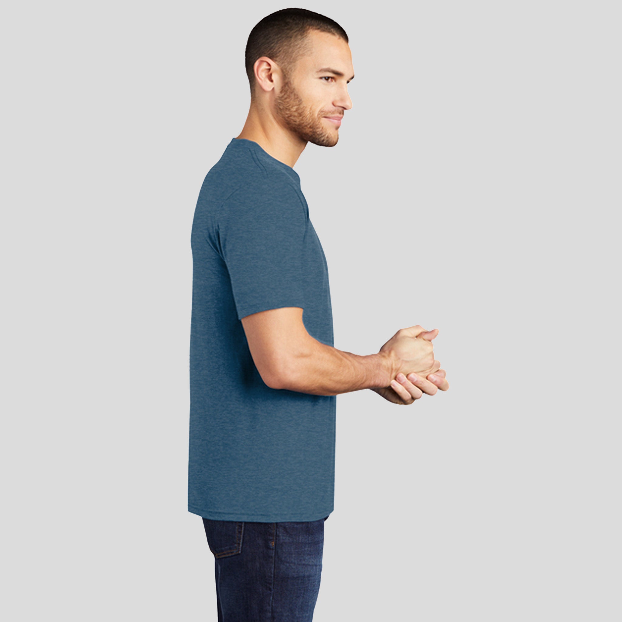 Perfect TriĀ® Tee | Heathered Neptune Blue