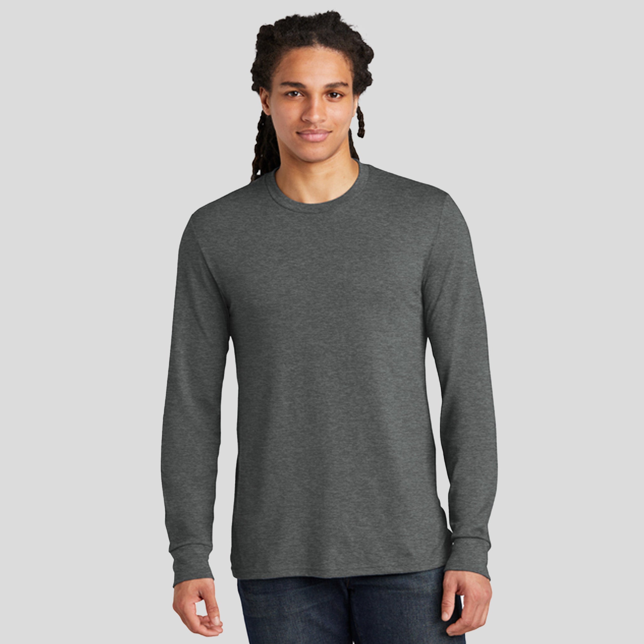 Perfect TriĀ® Long Sleeve Tee | Heathered Charcoal