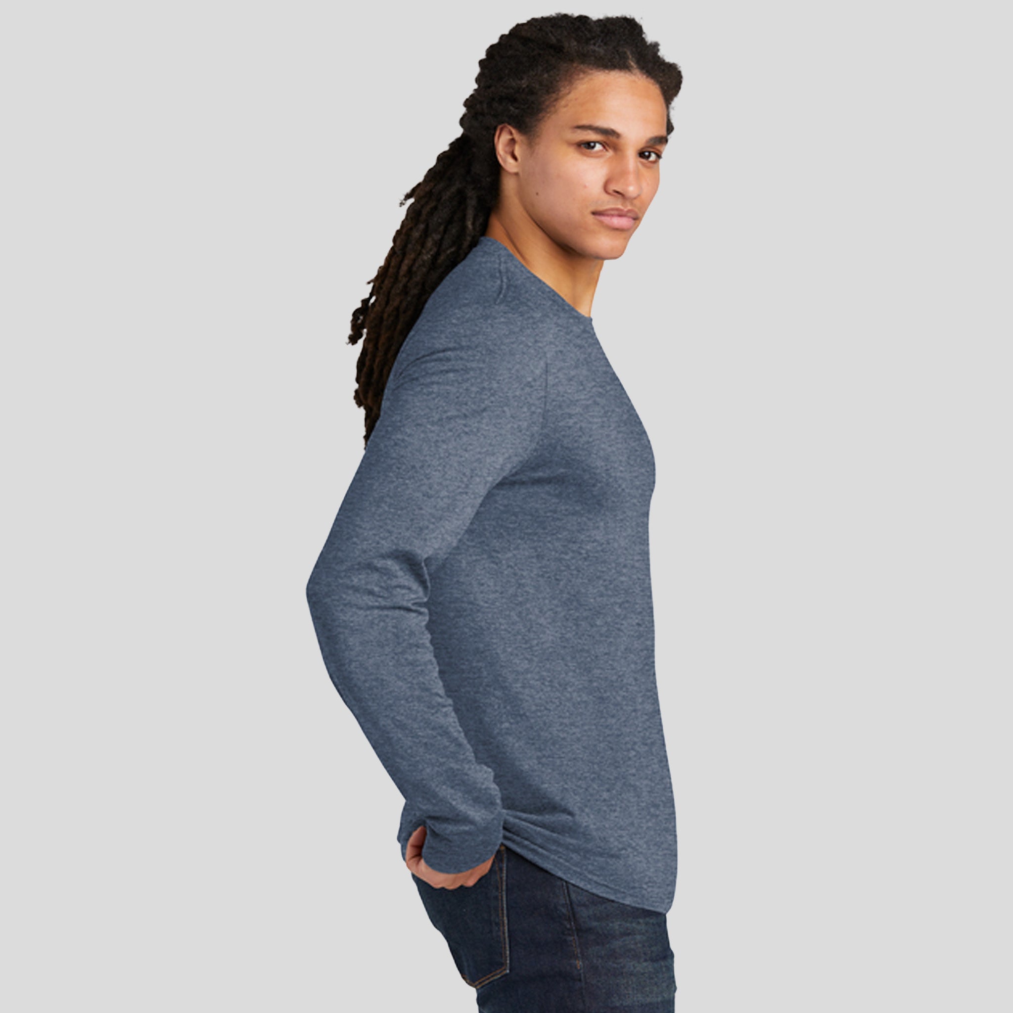 Perfect TriĀ® Long Sleeve Tee | Navy Frost