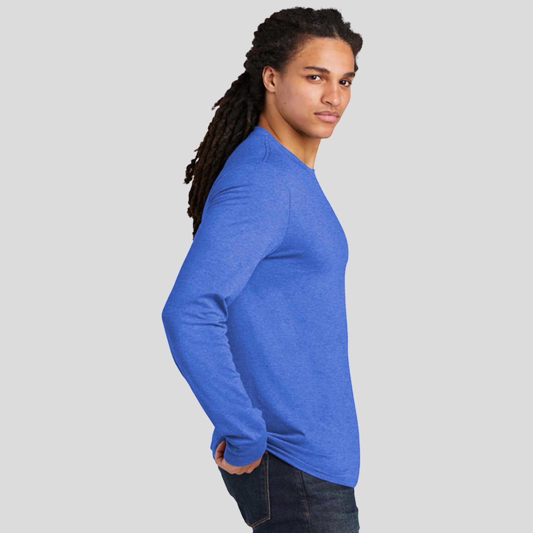 Perfect TriĀ® Long Sleeve Tee | Royal Frost