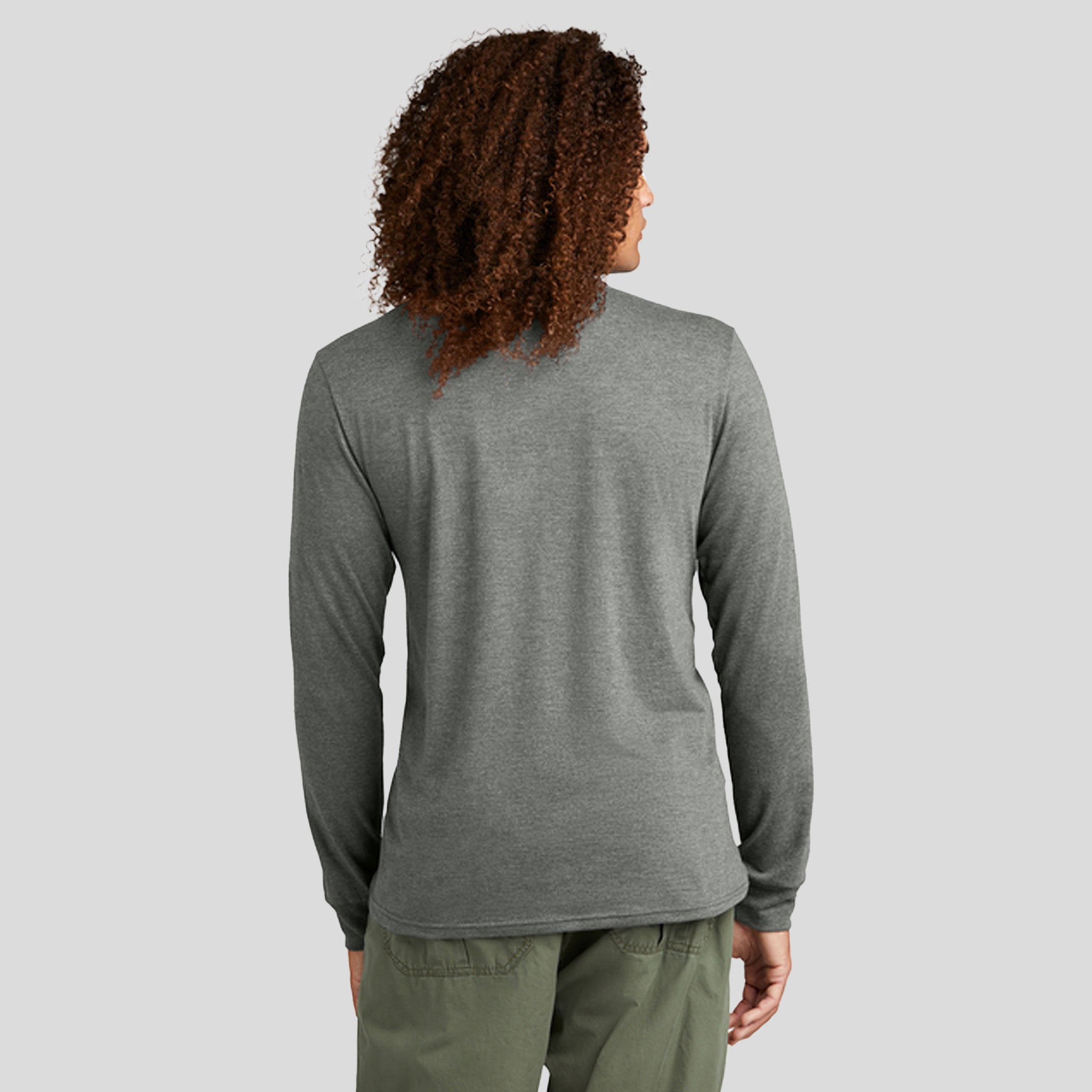 Perfect TriĀ® Long Sleeve Henley | Heathered Charcoal