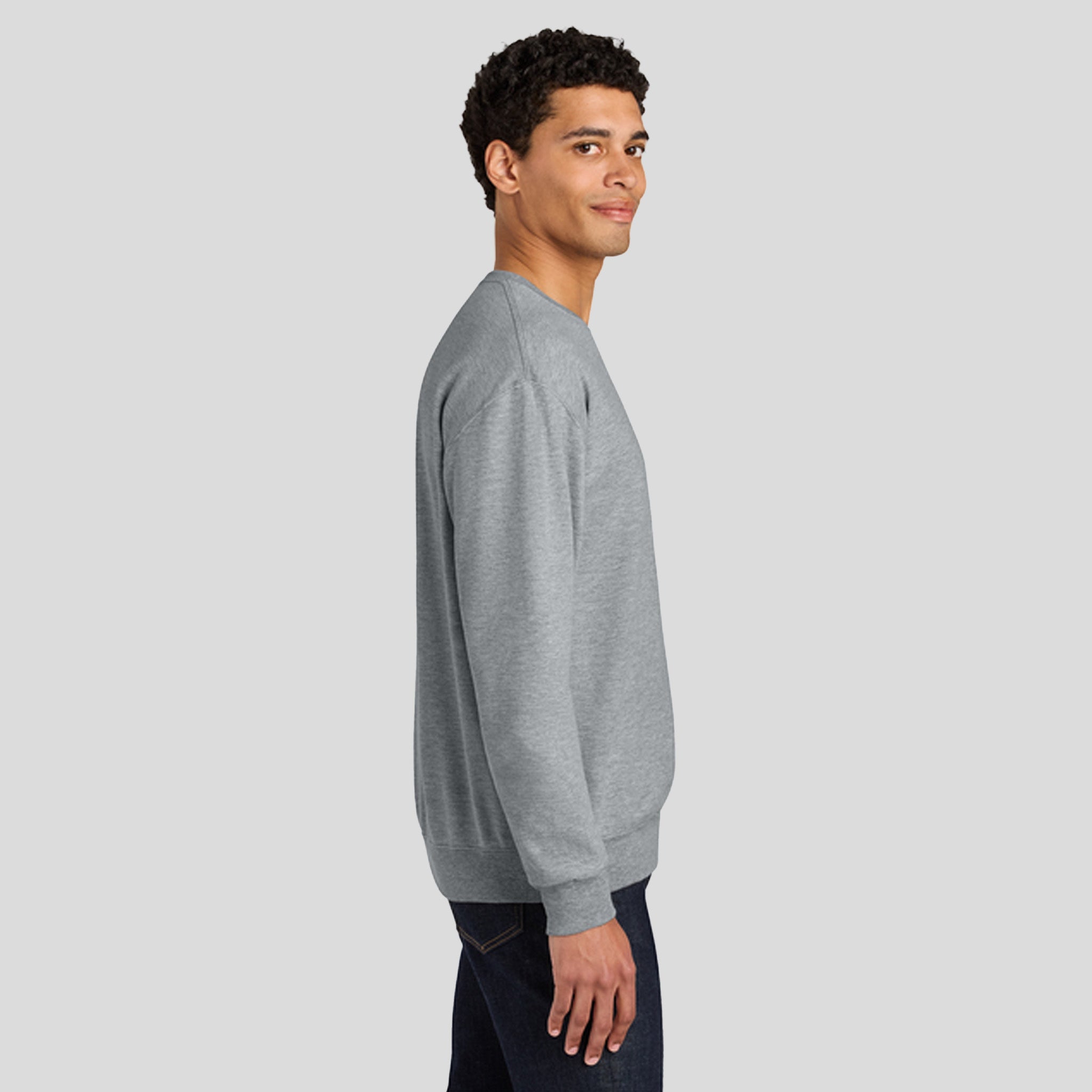 Ultimate⢠Unisex CVC Ring Spun Crewneck Sweatshirt | Athletic Heather