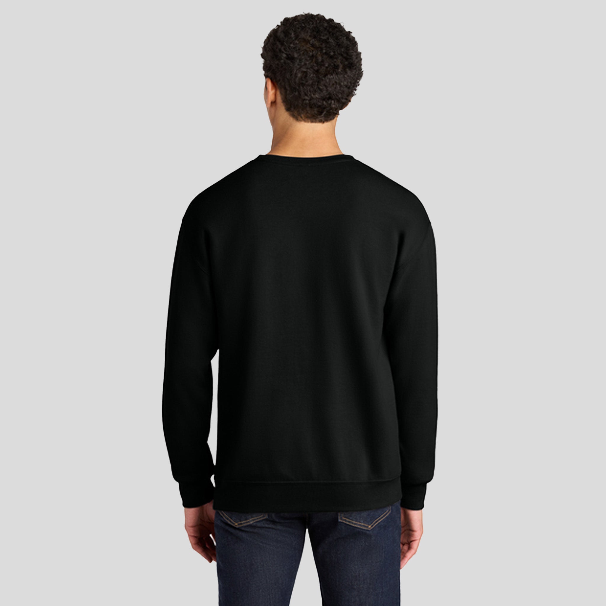Ultimate⢠Unisex CVC Ring Spun Crewneck Sweatshirt | Black Ink