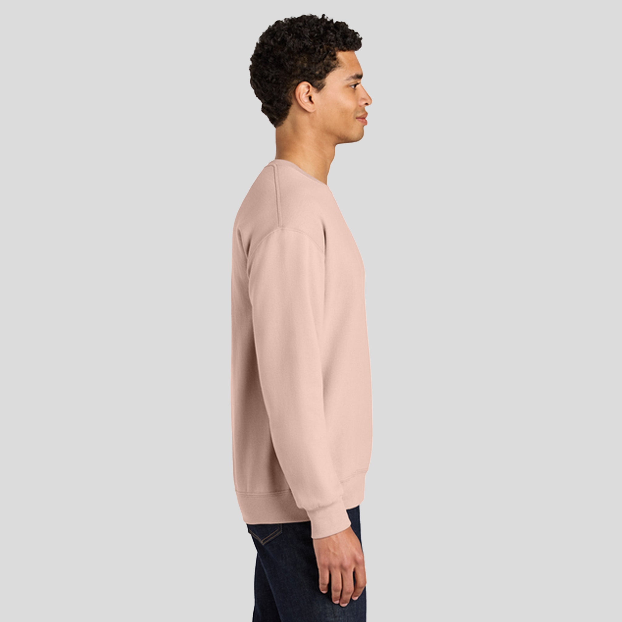 Ultimate⢠Unisex CVC Ring Spun Crewneck Sweatshirt | Blush Pink