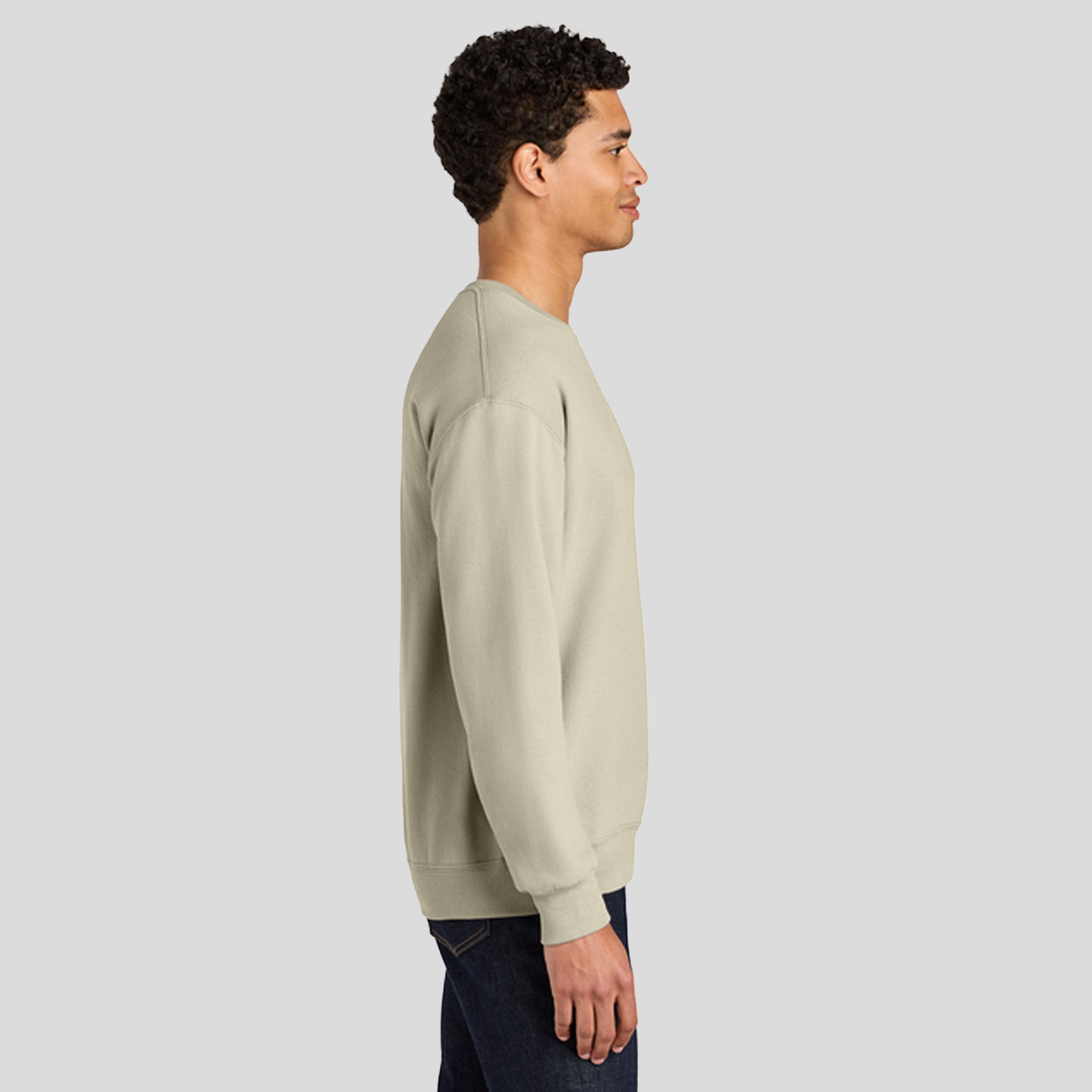Ultimate⢠Unisex CVC Ring Spun Crewneck Sweatshirt | Putty