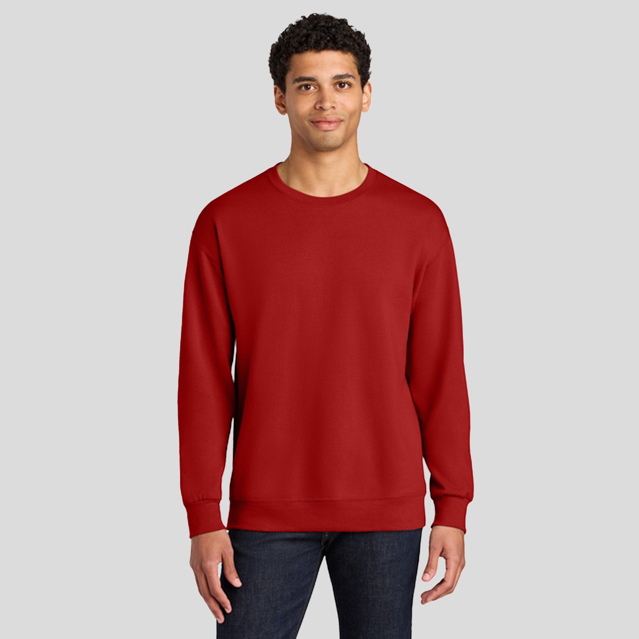 Ultimate⢠Unisex CVC Ring Spun Crewneck Sweatshirt | True Red
