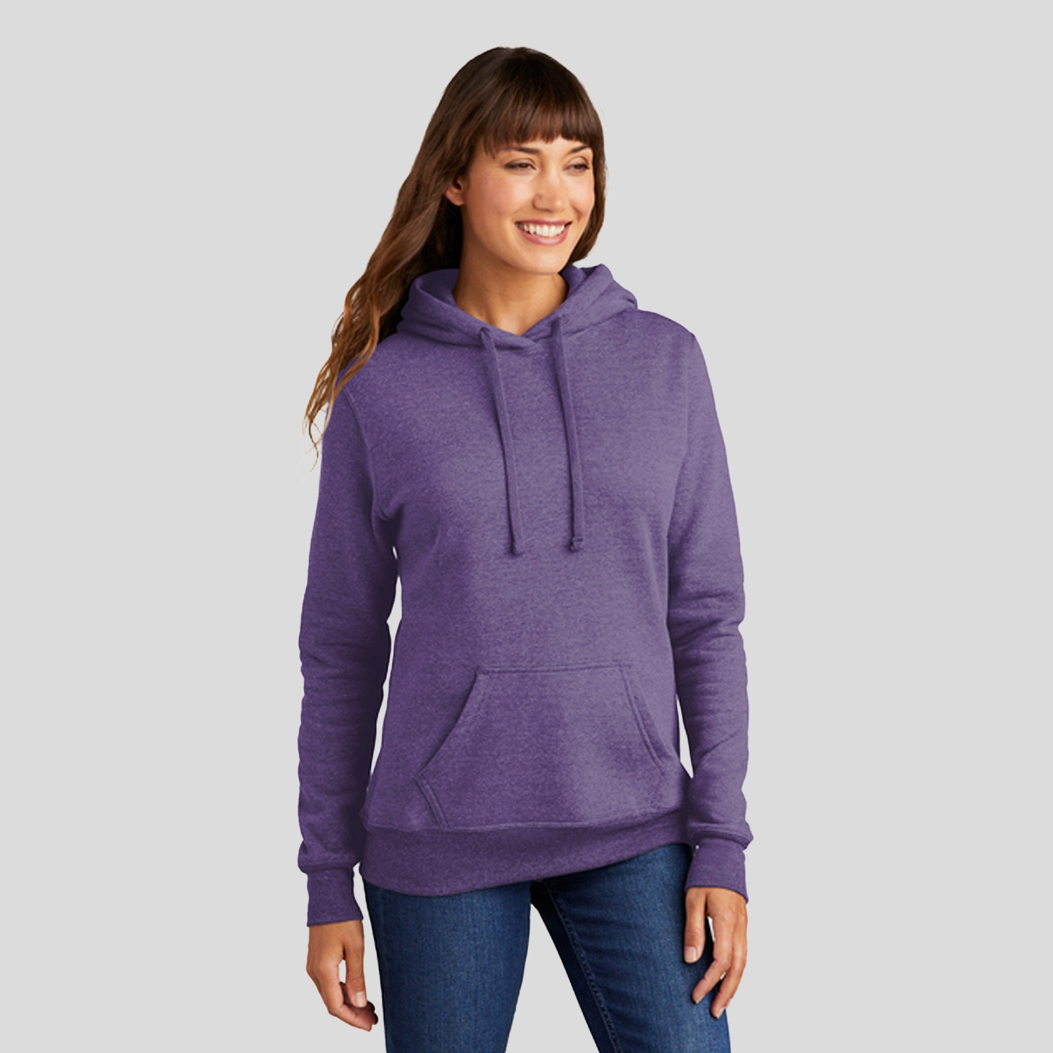 Women's Core Fleece Pullover Hooded Sweatshirt | Heather Purple