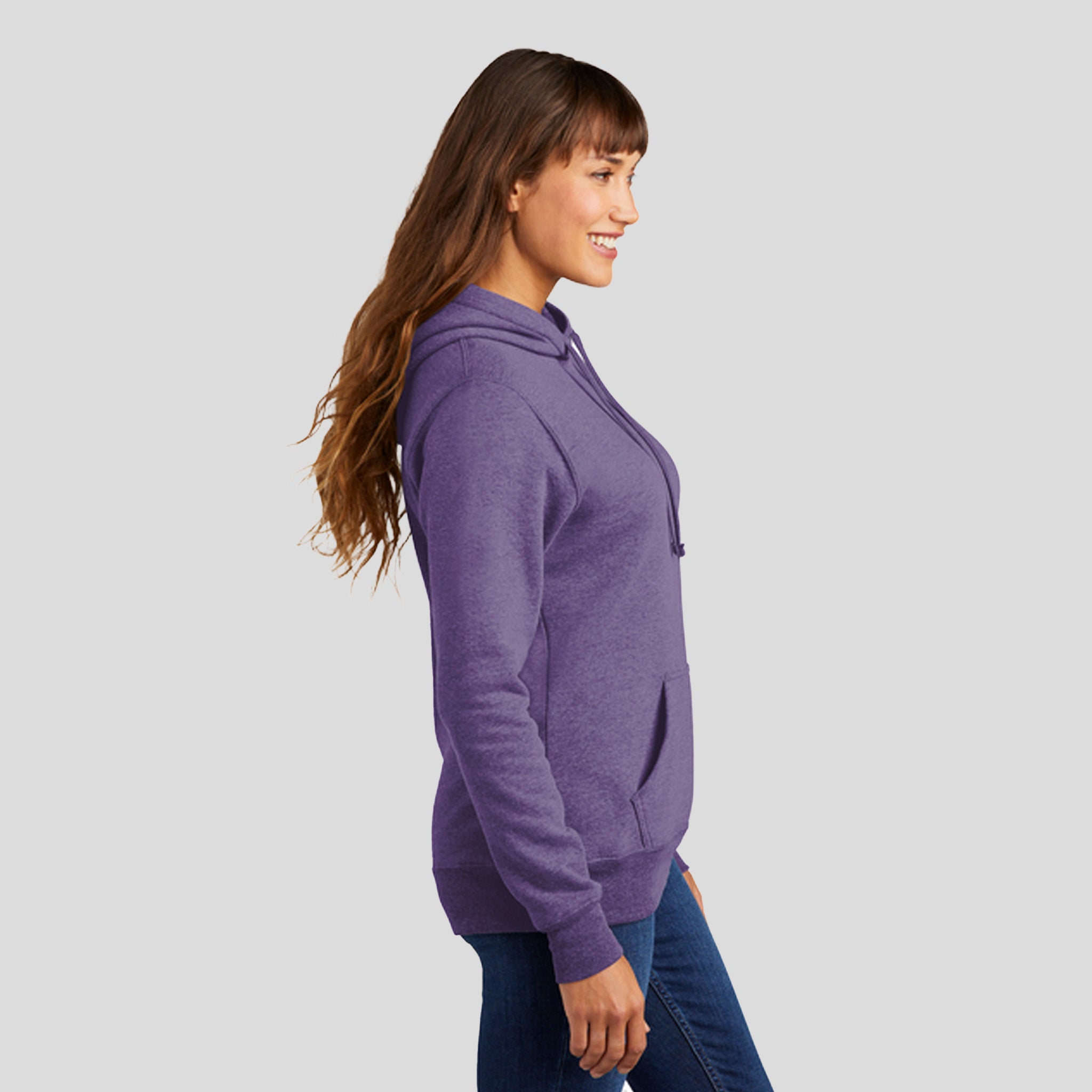 Women's Core Fleece Pullover Hooded Sweatshirt | Heather Purple