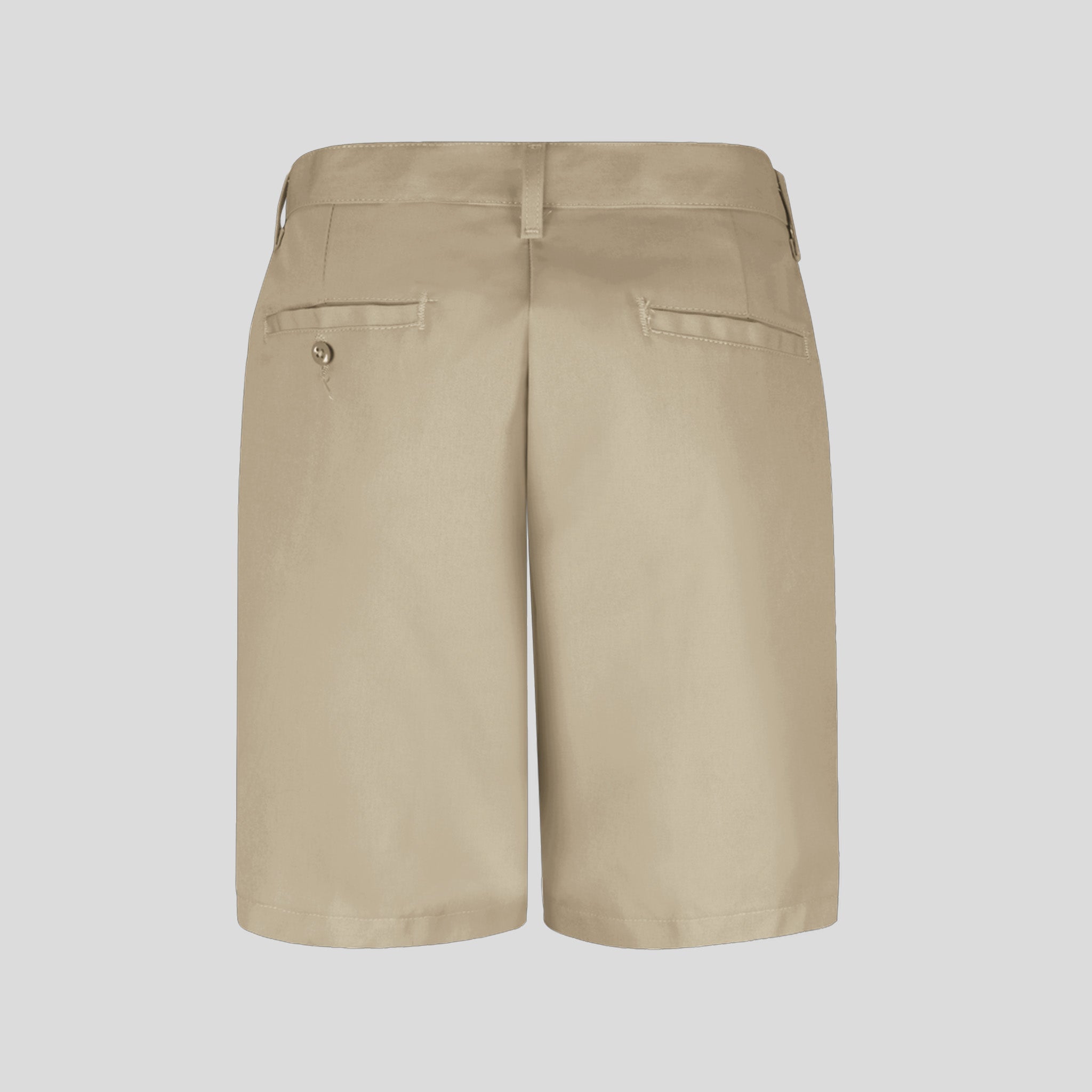 Women's Plain Front Shorts-8" Inseam | Tan