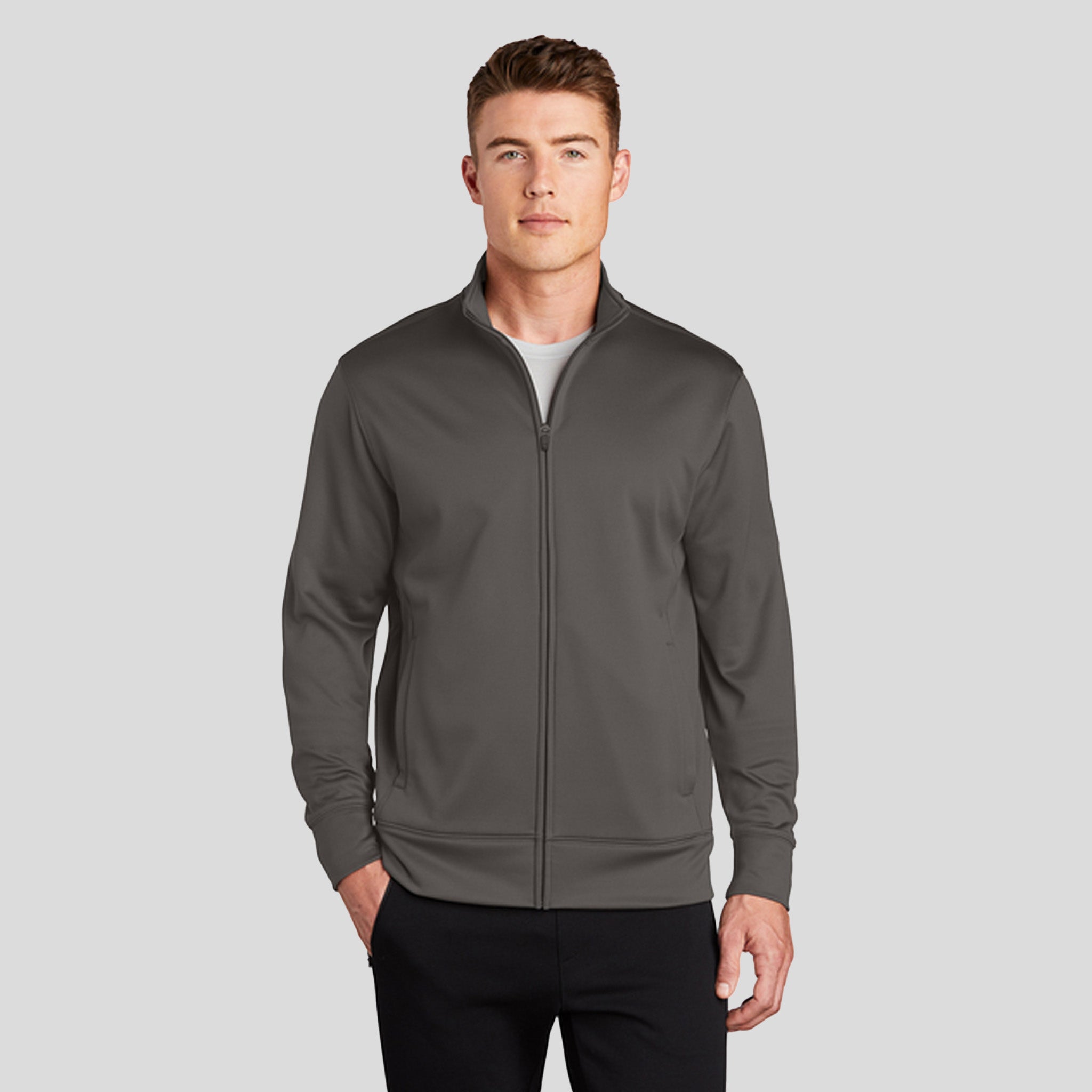 Sport-Wick® Fleece Full-Zip Jacket | Iron Grey