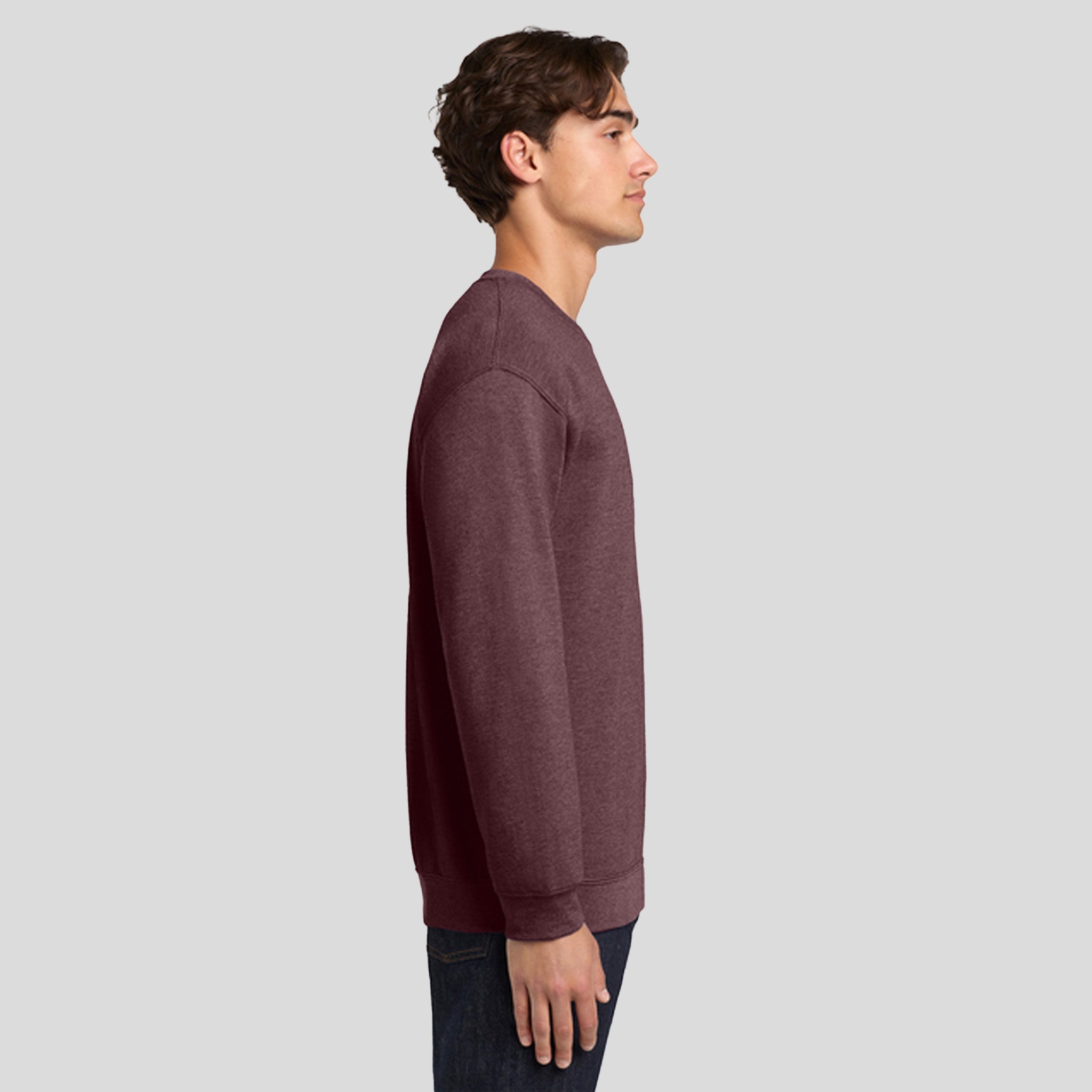 Heavy Blend™ Crewneck Sweatshirt | Heather Dark Maroon