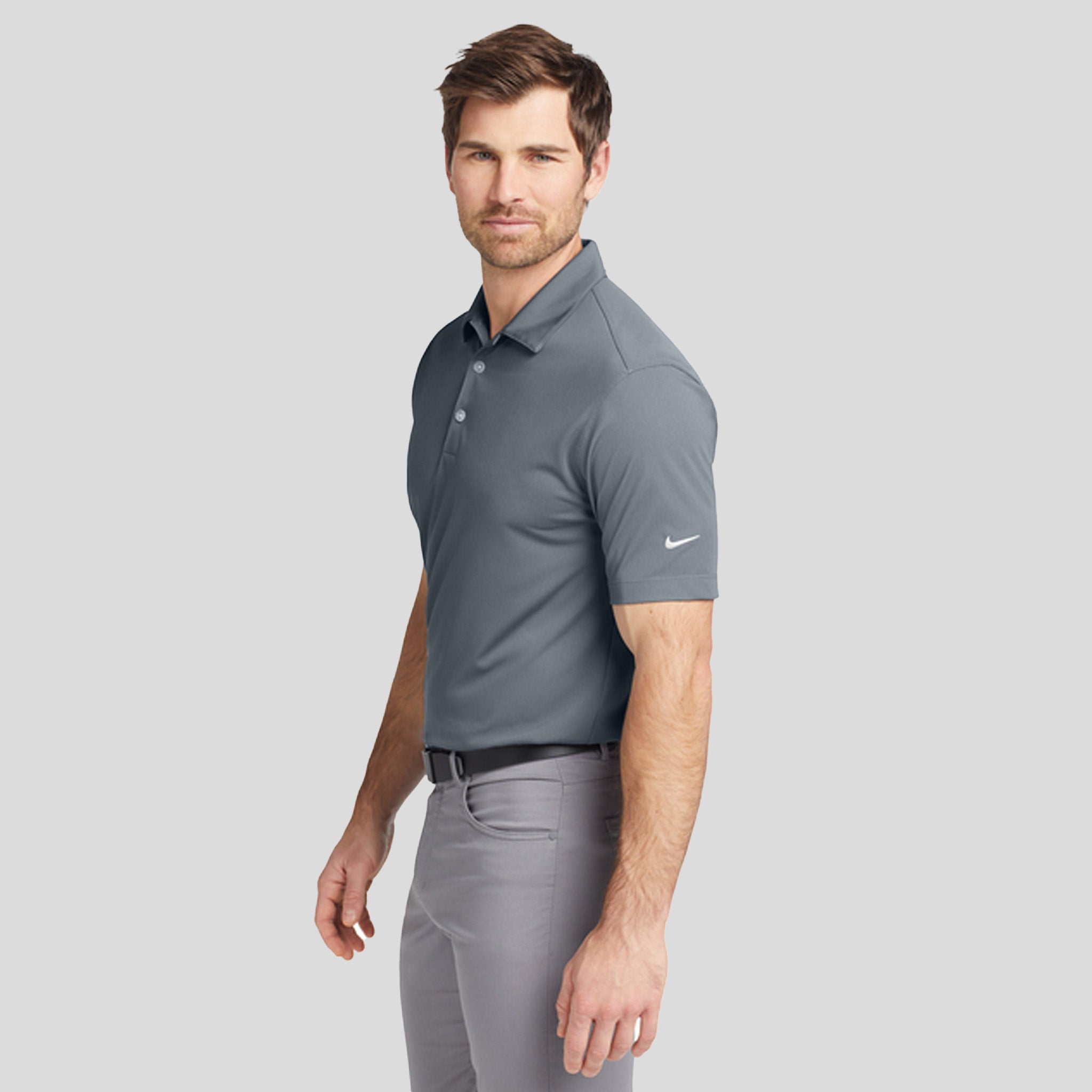 Dri-FIT Vertical Mesh Polo | Cool Grey