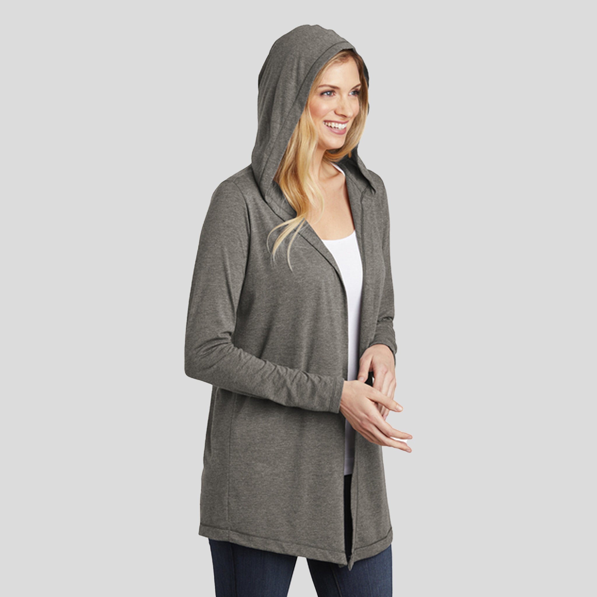 Women’s Perfect Tri ® Hooded Cardigan | Grey Frost