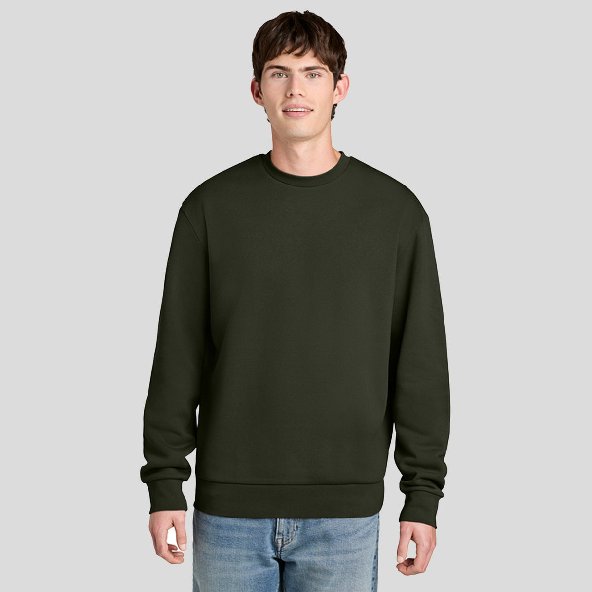 MelloFleece Crew Sweater | Dark Olive