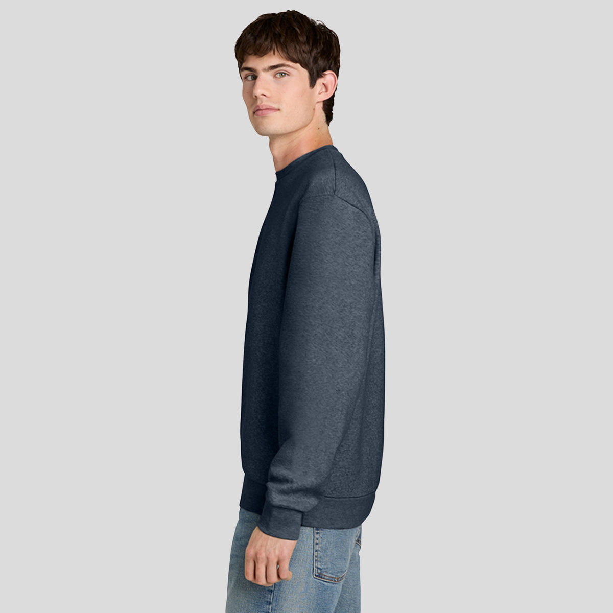 MelloFleece Crew Sweater | Navy Heather