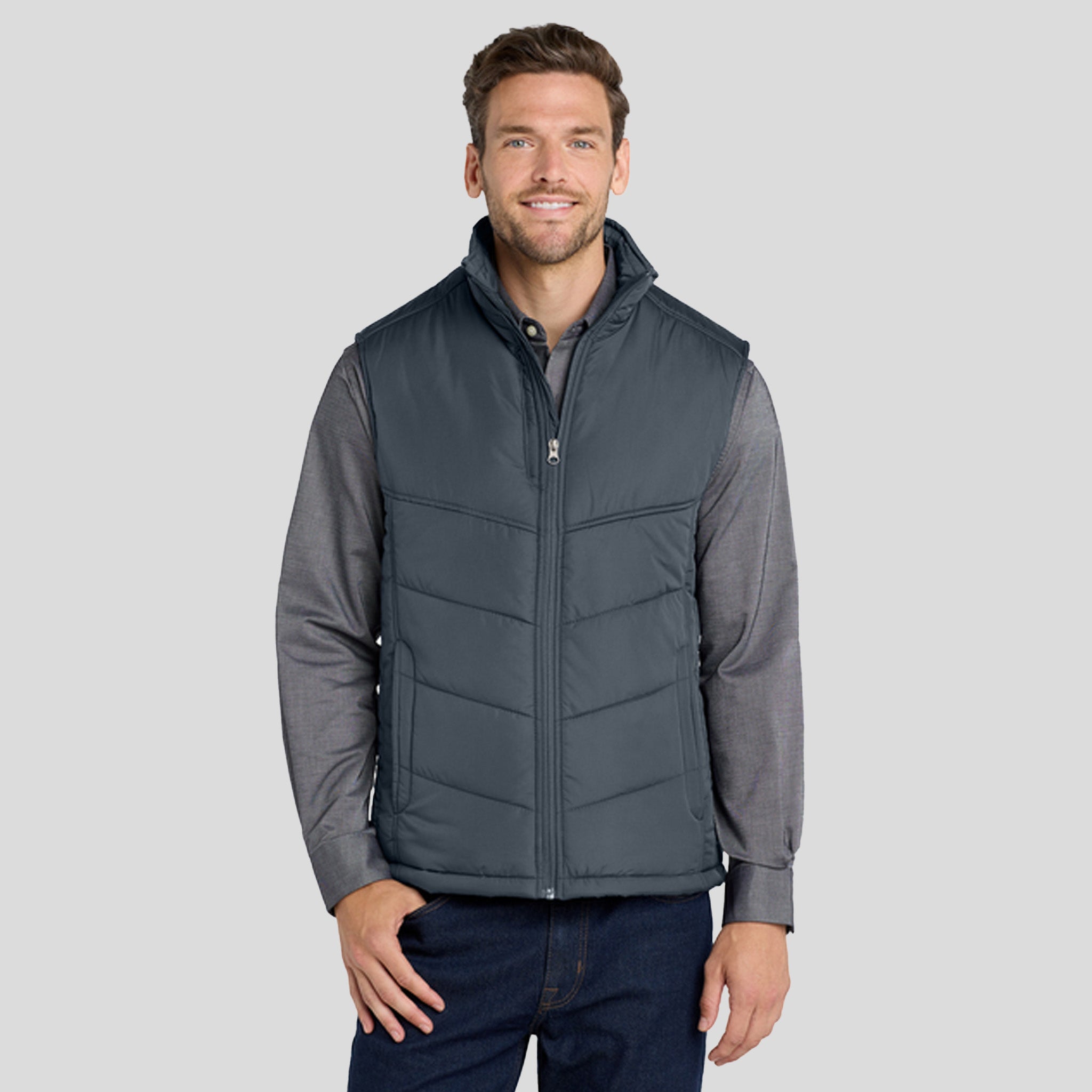 Puffy Vest | Dark Slate/Black