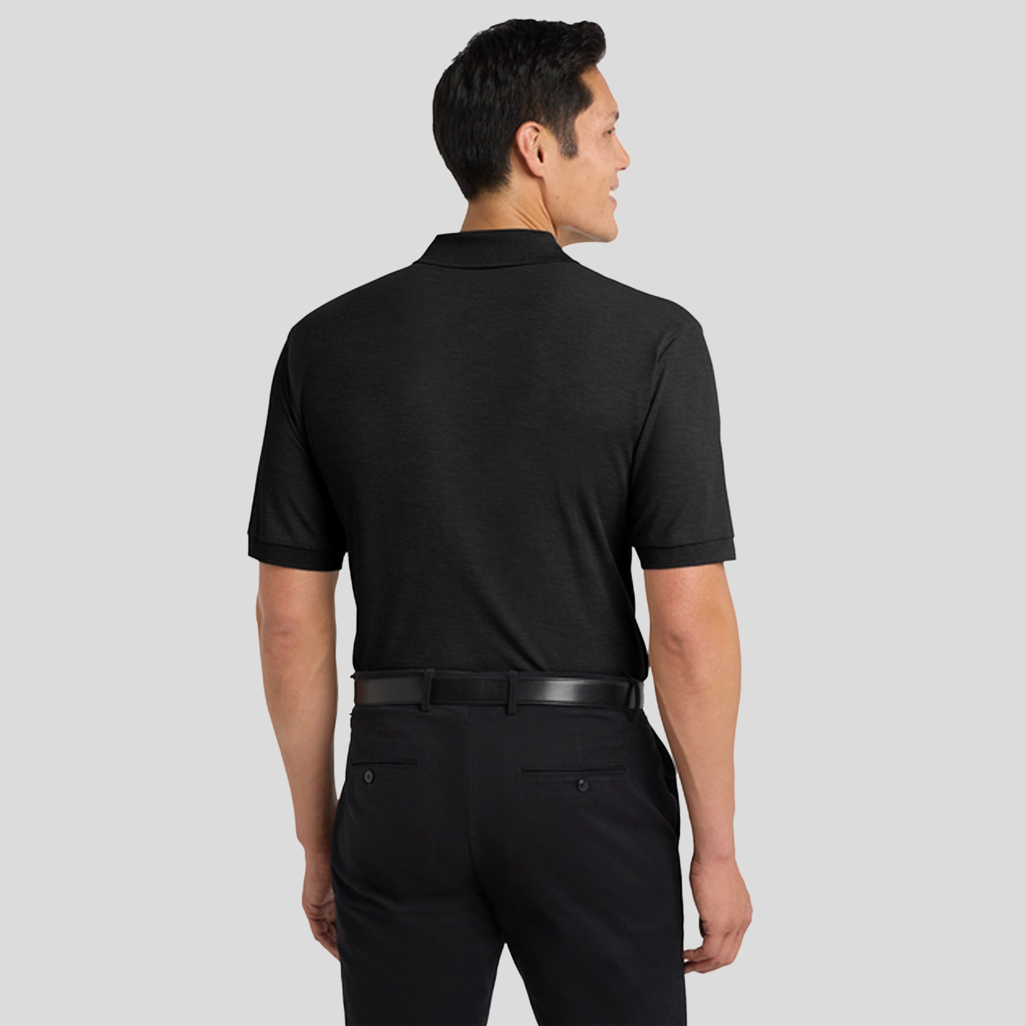 Silk Touchâ„¢ Polo with Pocket | Black