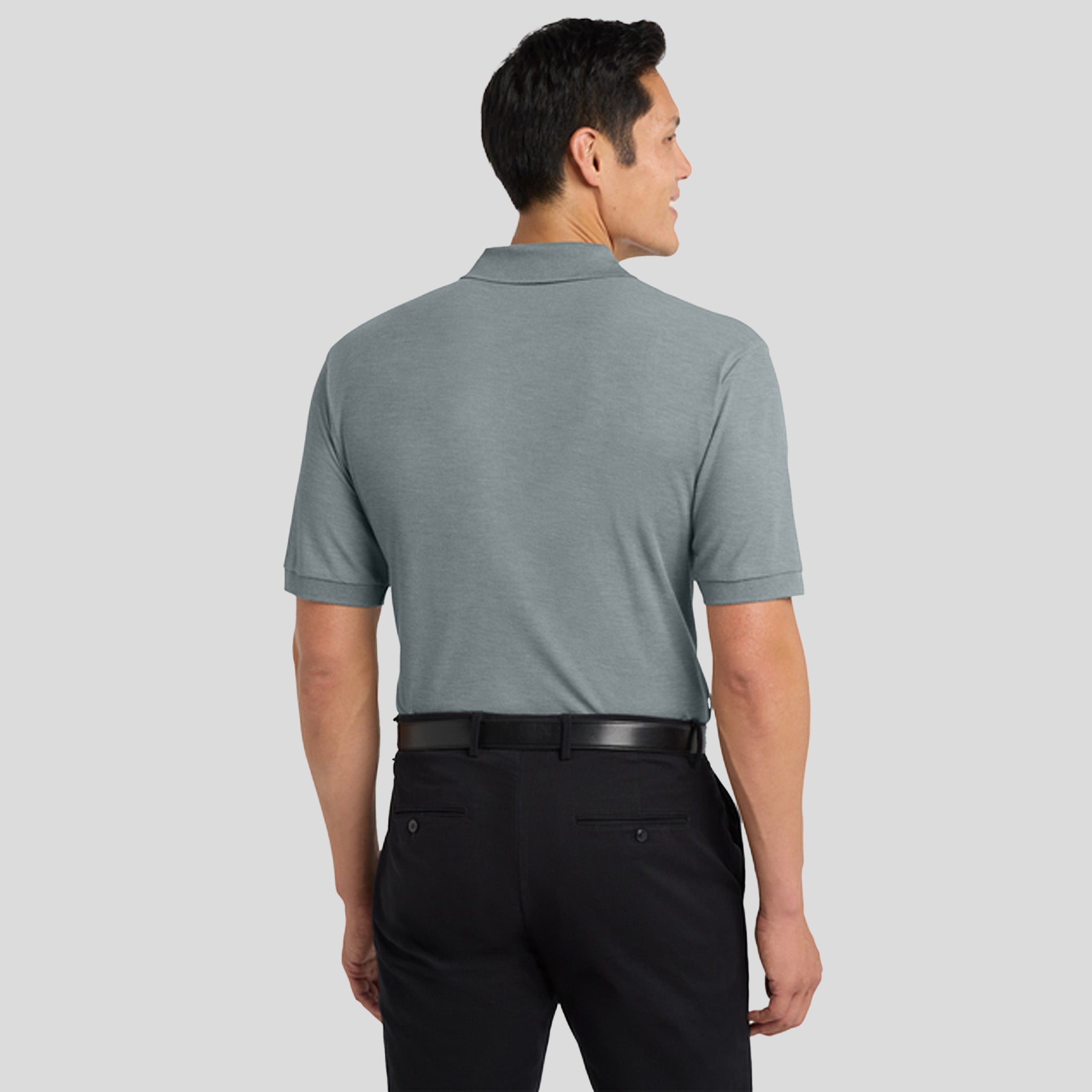 Silk Touchâ„¢ Polo with Pocket | Cool Grey