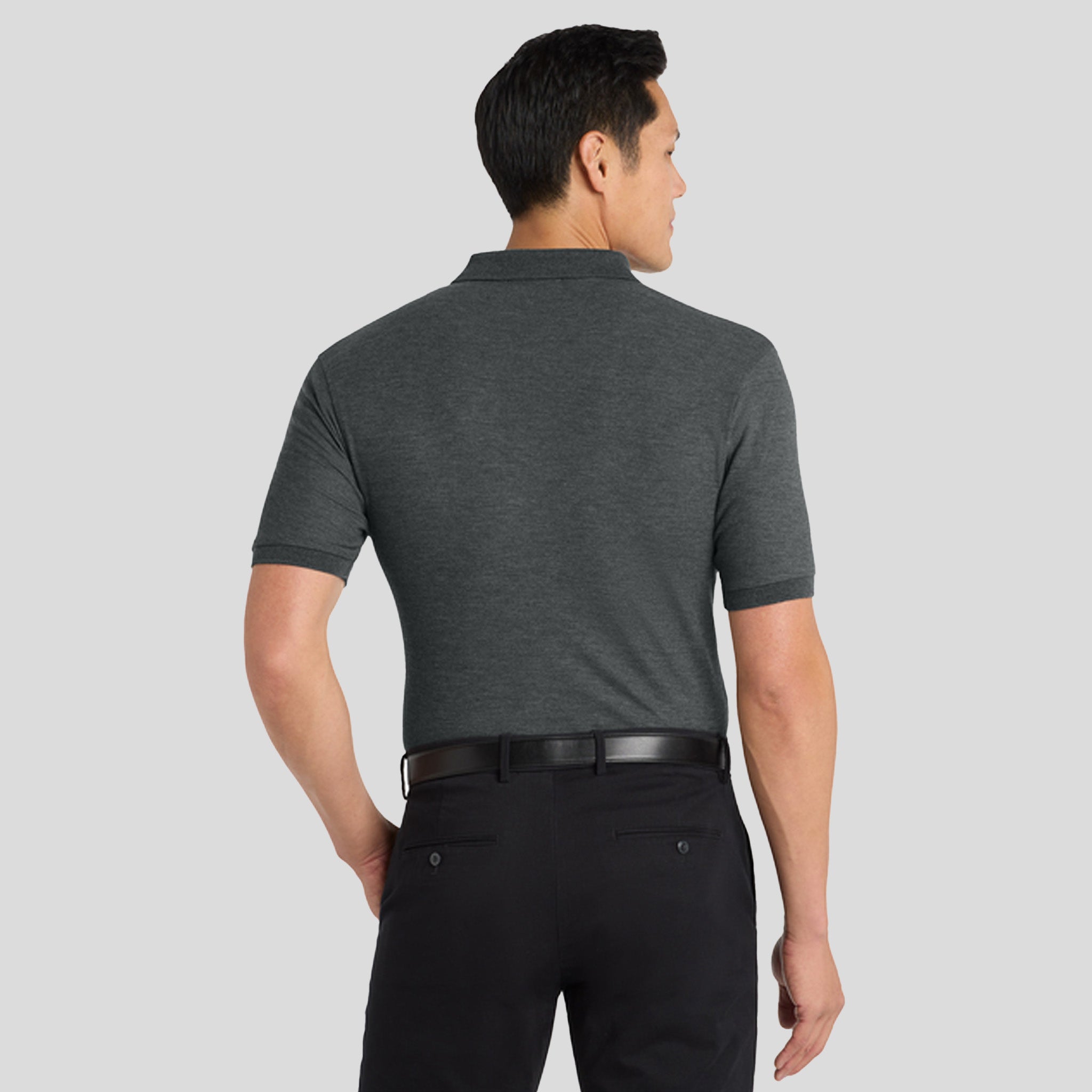 Silk Touchâ„¢ Polo | Charcoal Heather Grey