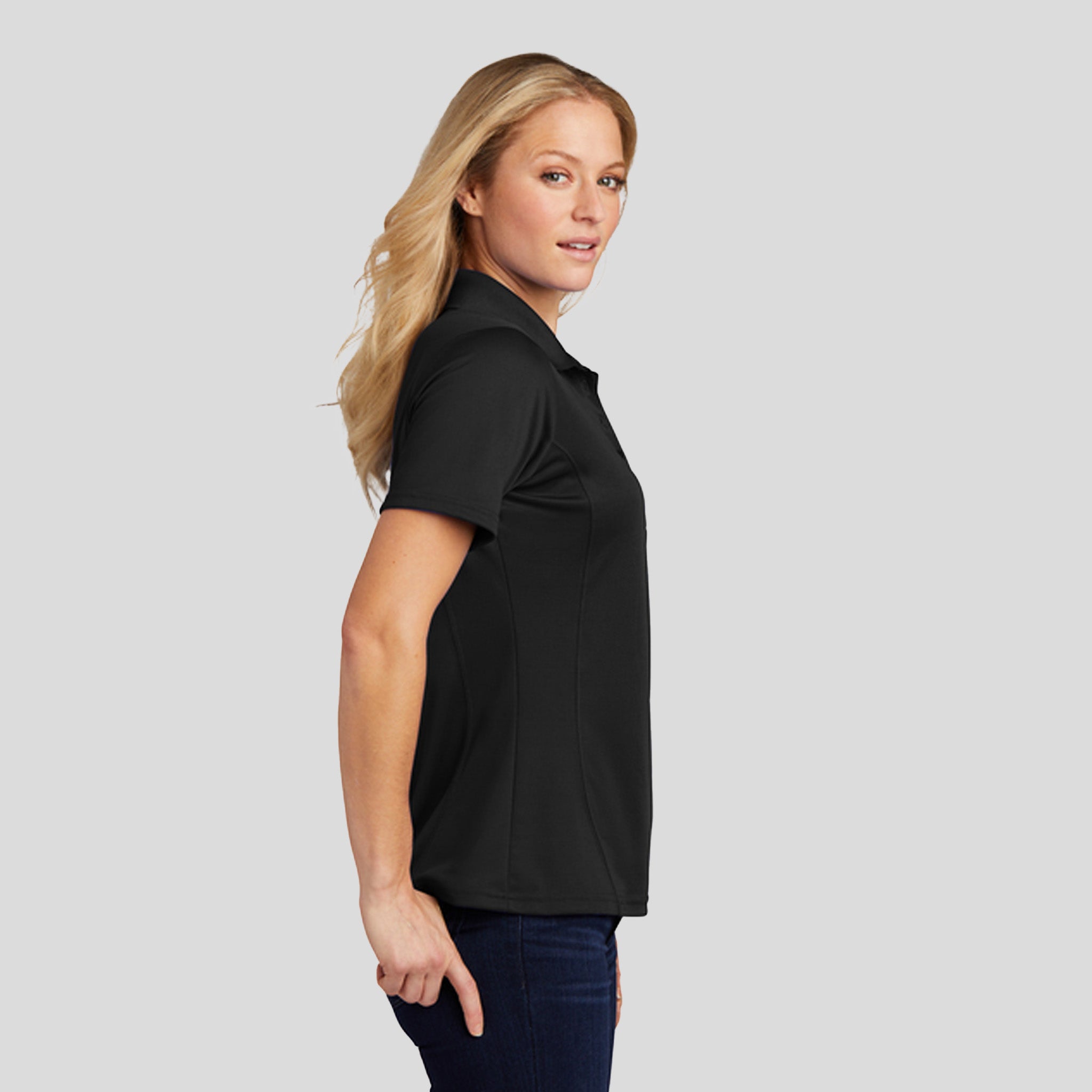 Women's Dry ZoneĀ® Raglan Accent Polo | Black