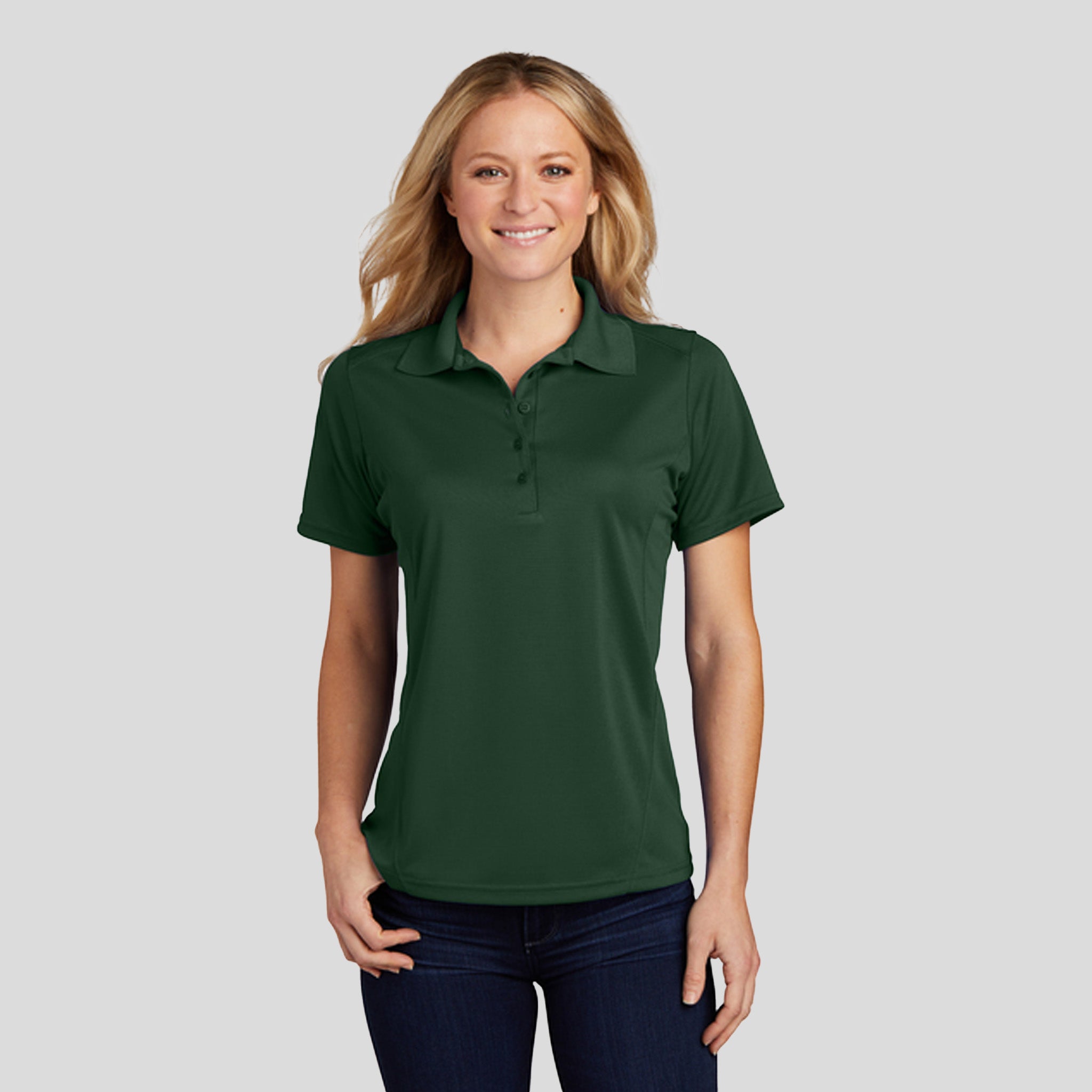 Women's Dry ZoneĀ® Raglan Accent Polo | Forest Green