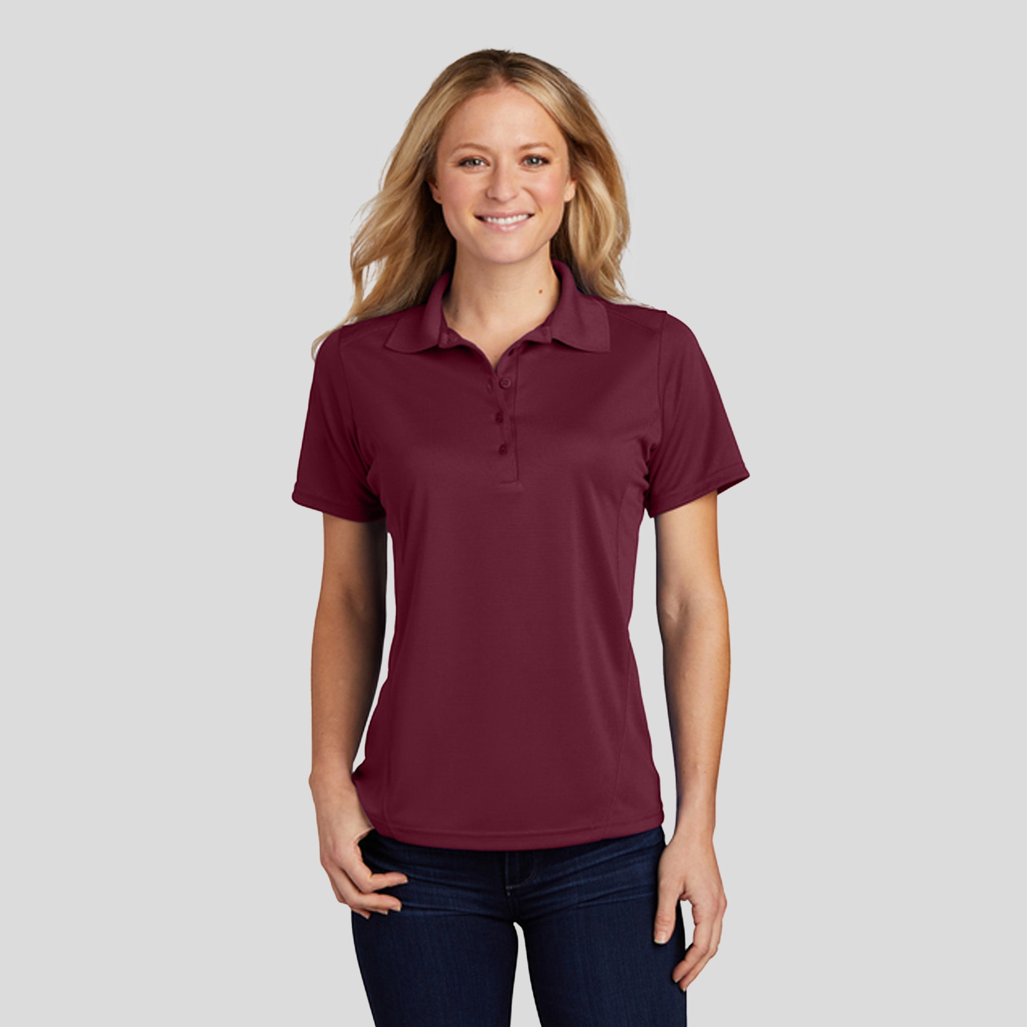 Women's Dry ZoneĀ® Raglan Accent Polo | Maroon